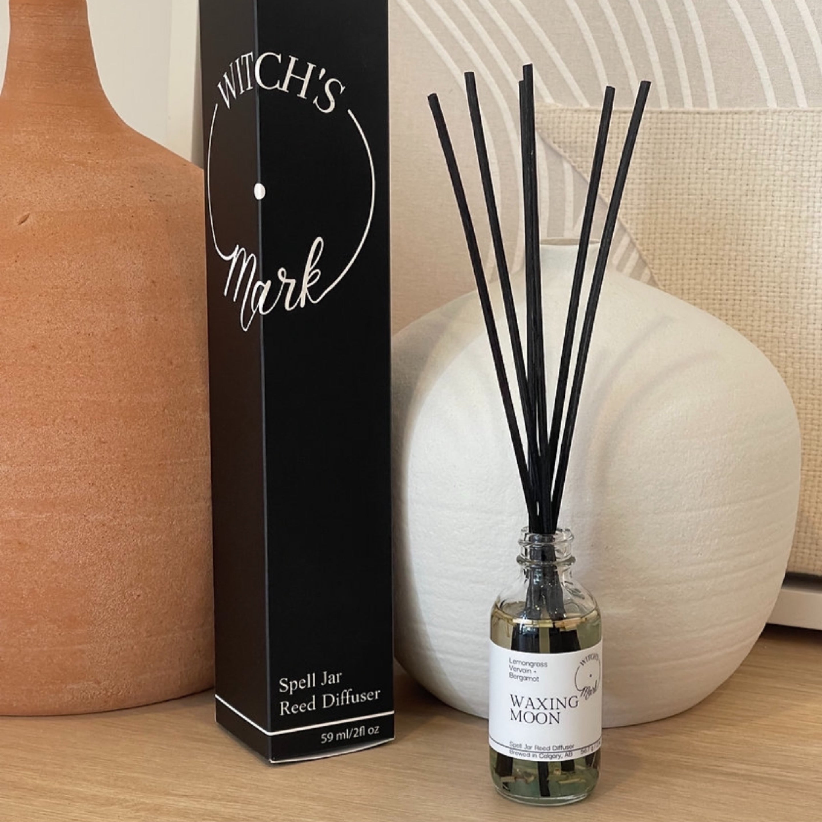 WM Spell Jar Reed Diffuser : Waxing Moon