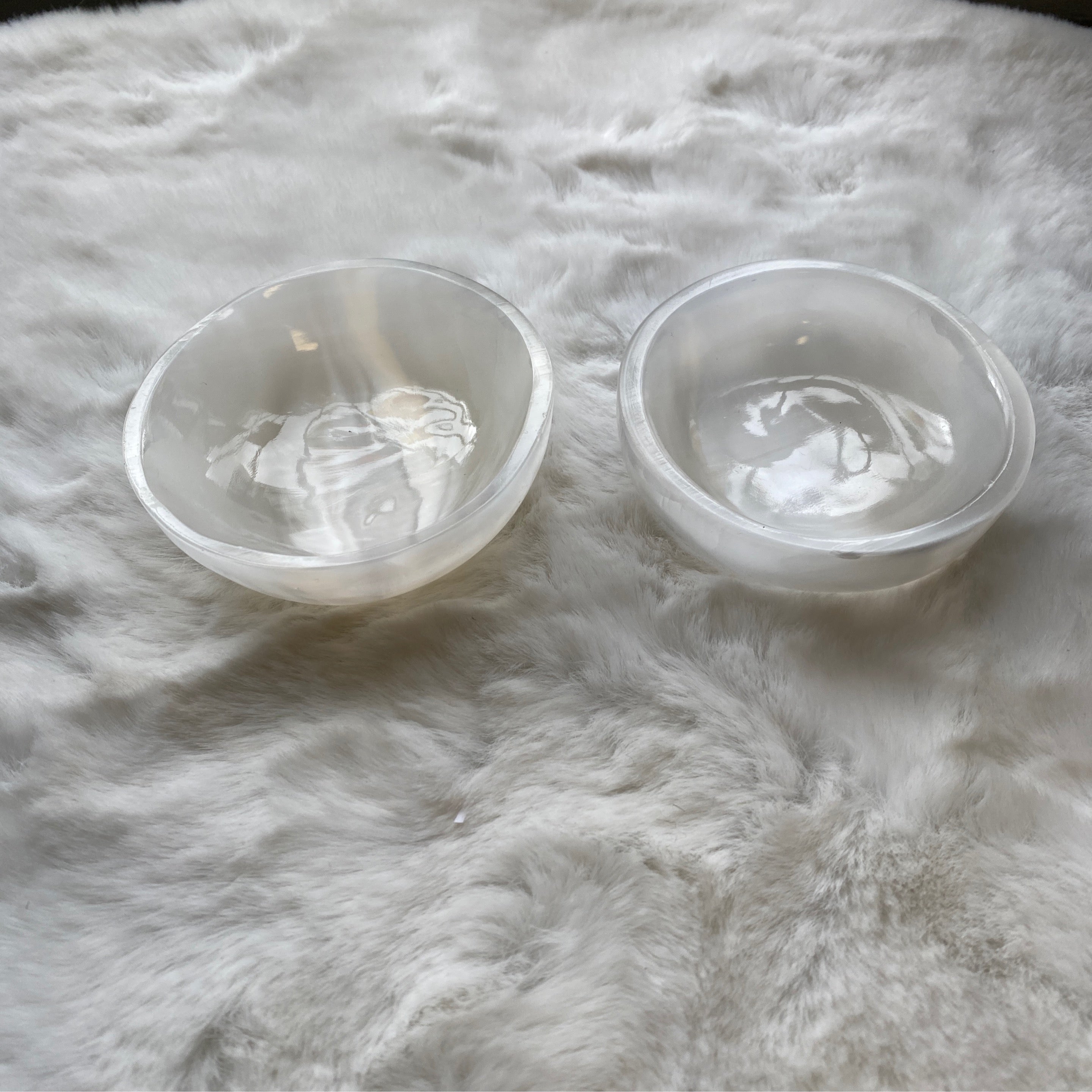 Polished Selenite Dish