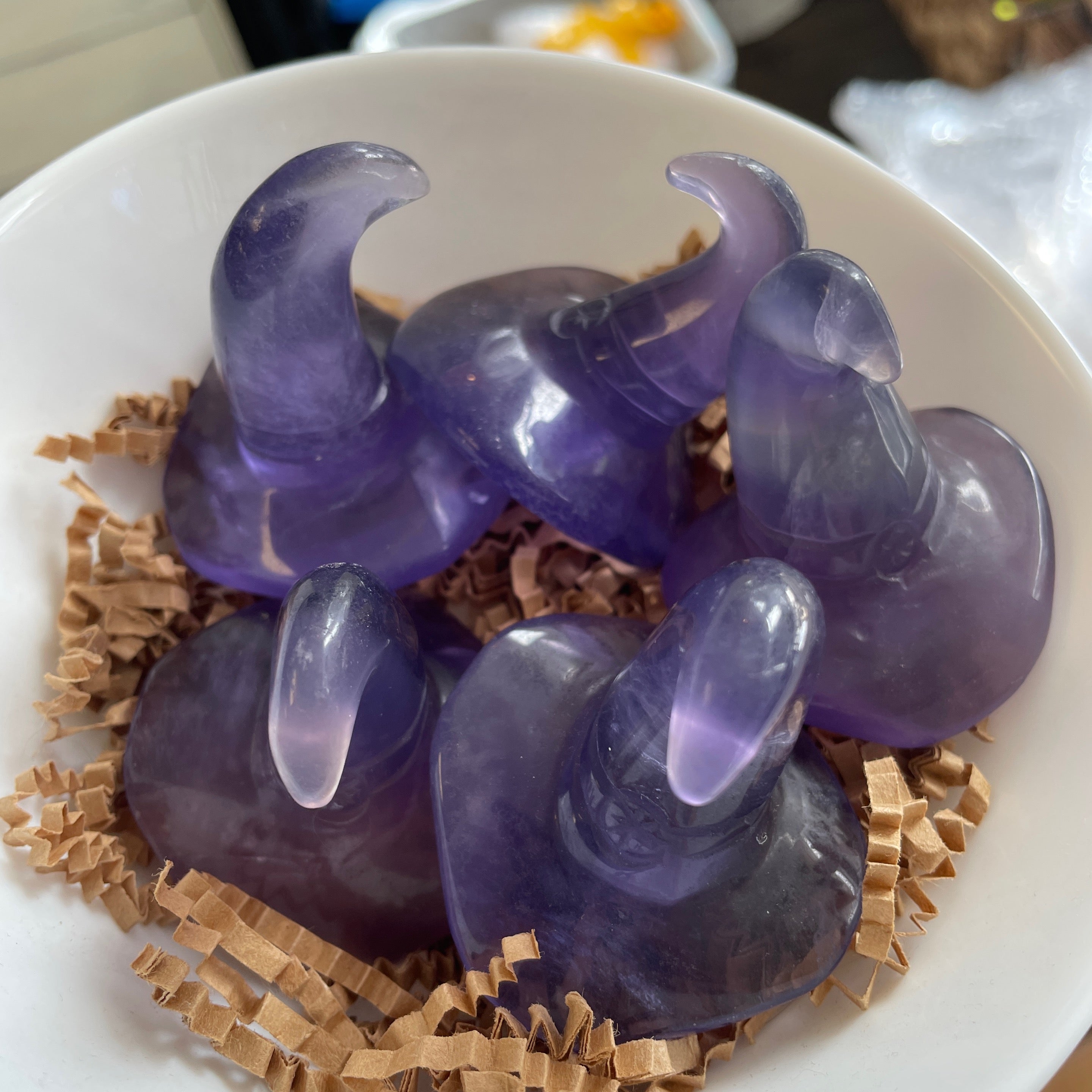 Purple Fluorite Witch Hat