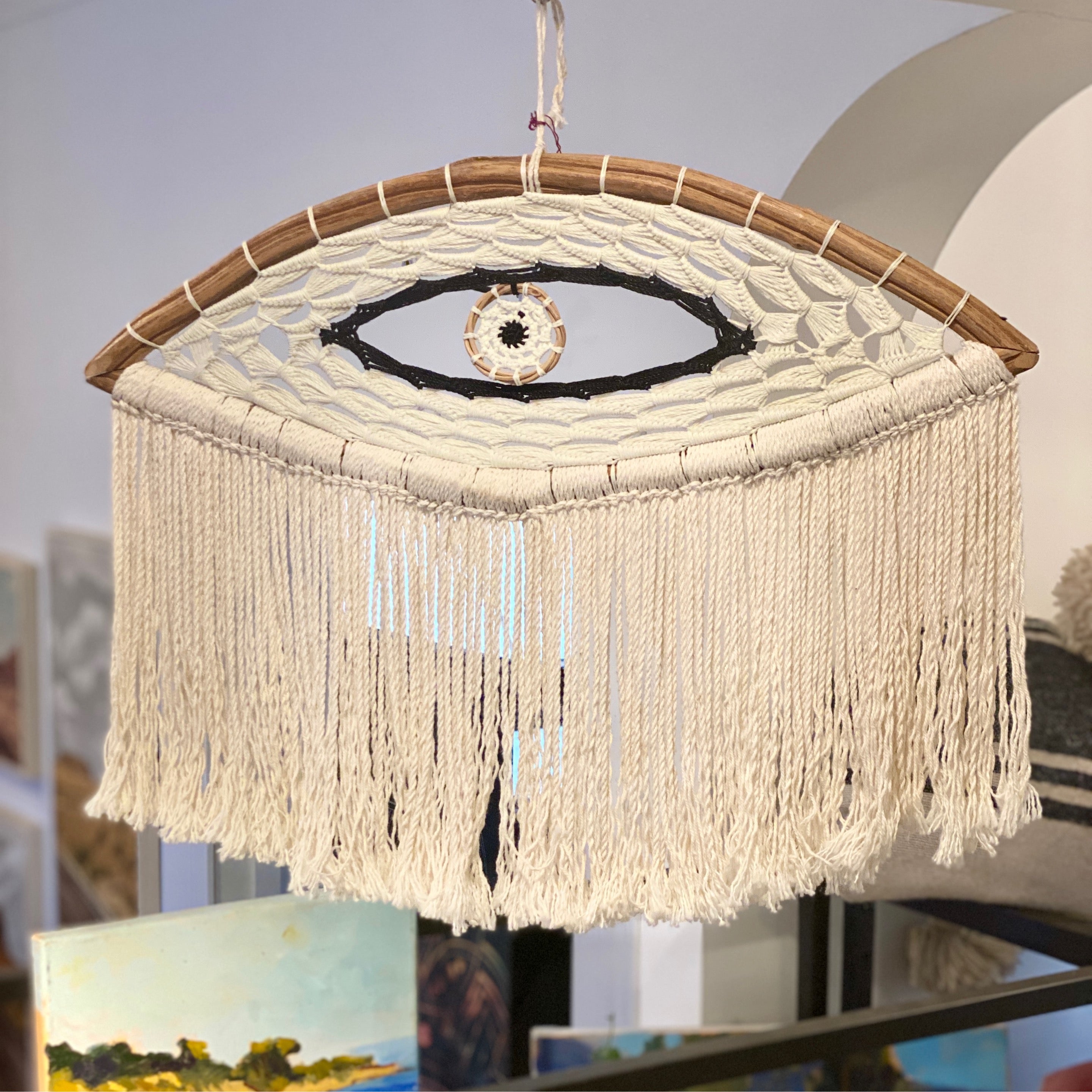 Evil Eye Macrame Dreamcatcher