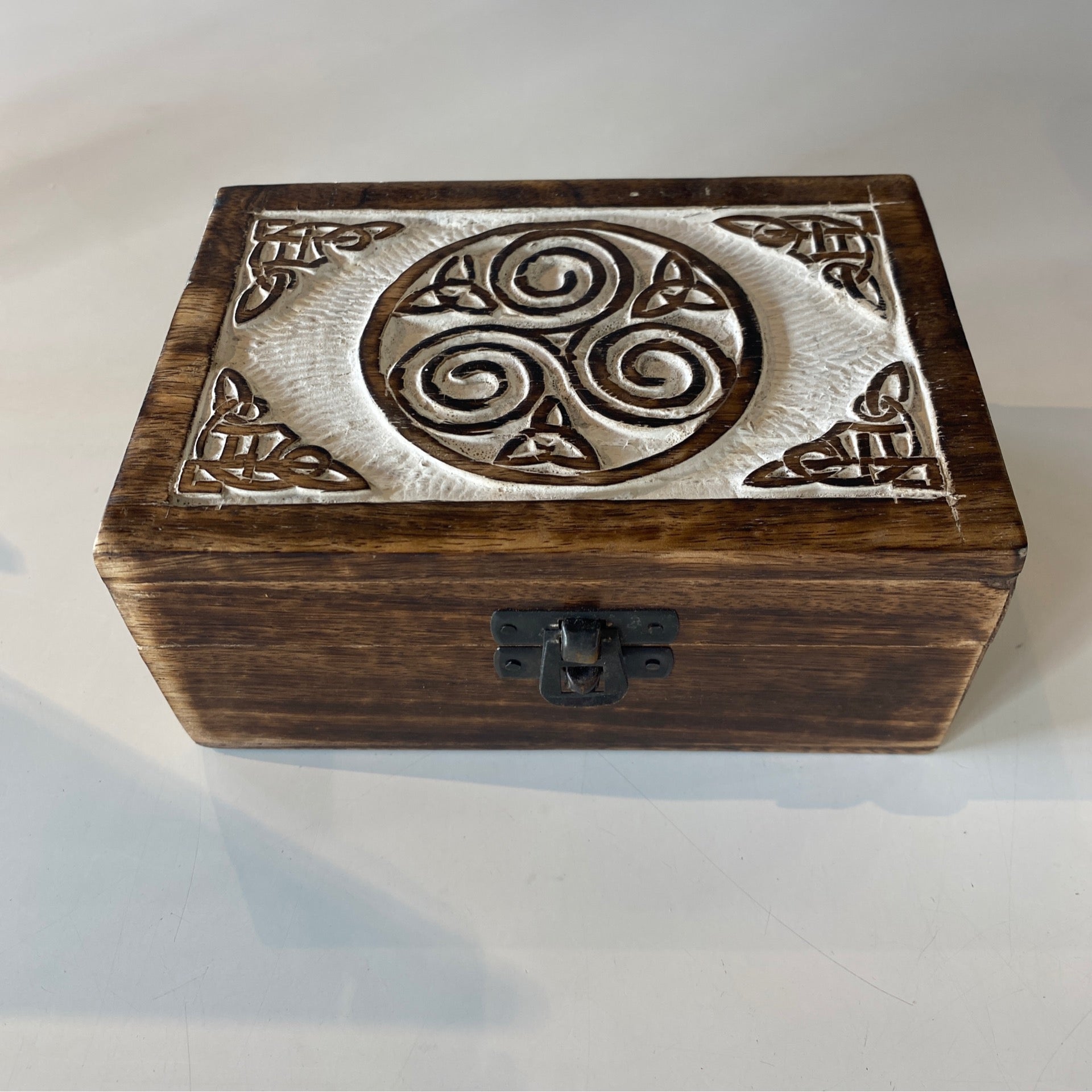 Small Antique Box - Triskelion
