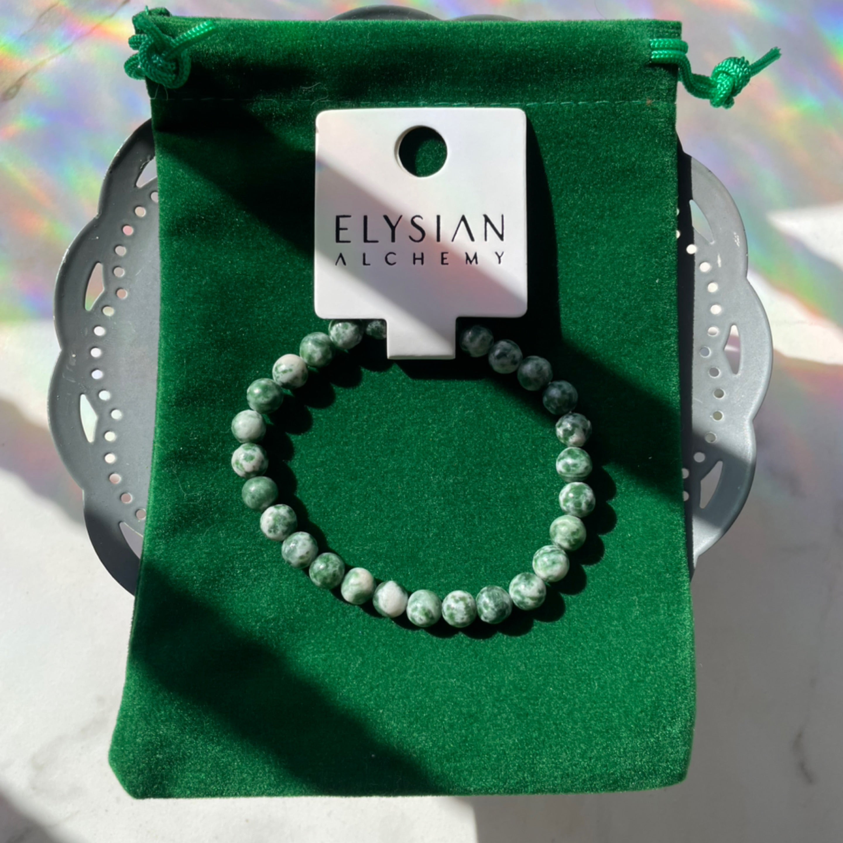 Tree Agate Bracelet 6mm