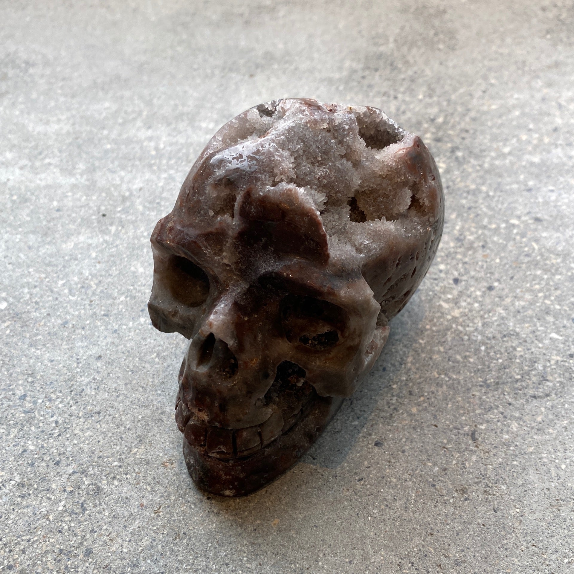 Druzy Sphalerite Skull