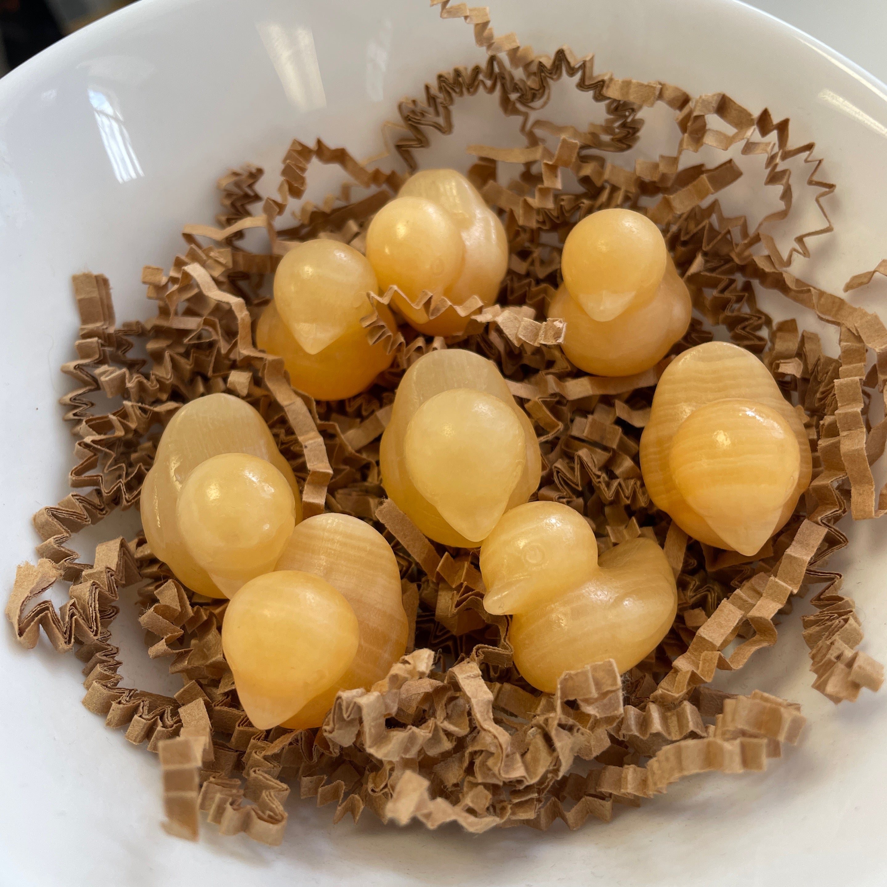 Yellow Calcite Rubber Duck