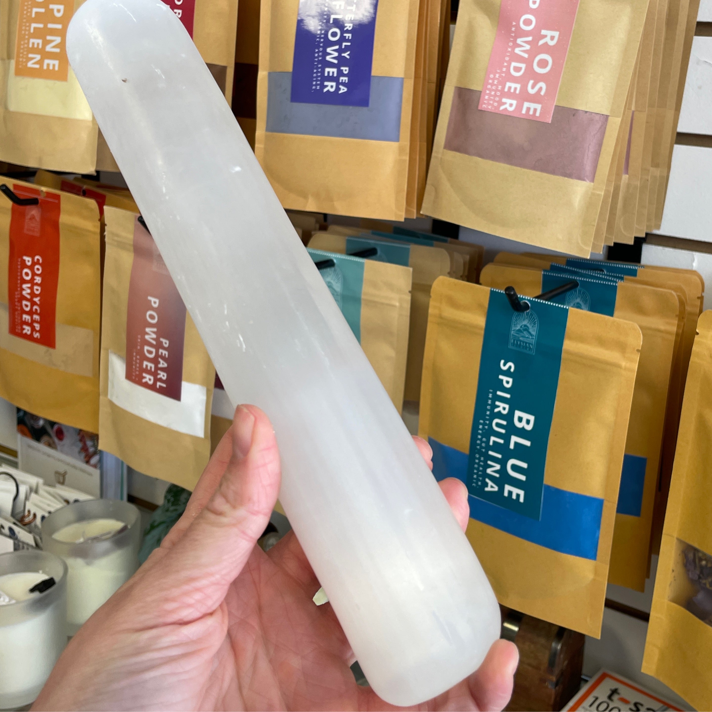 Selenite Cylinder Bar Tube Club