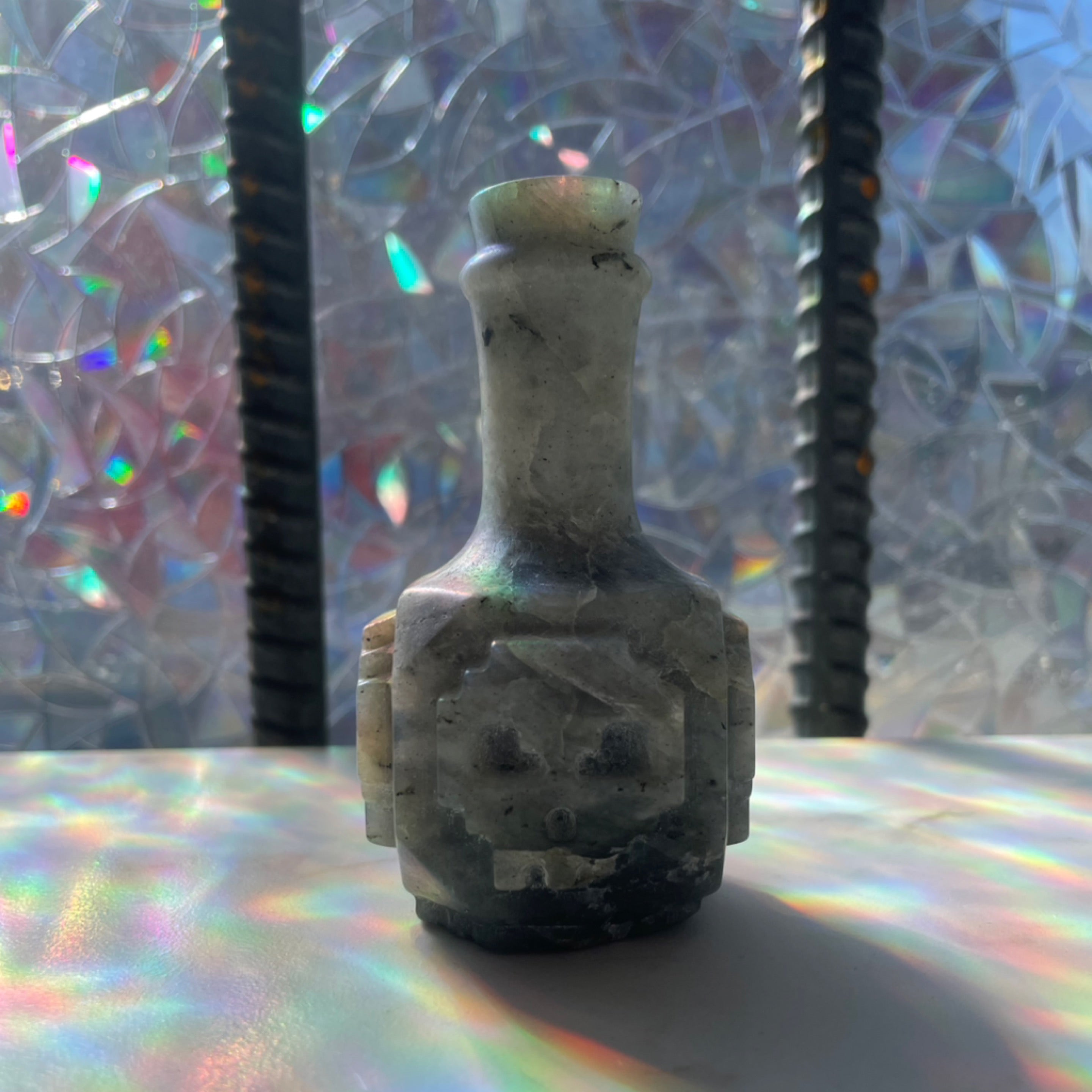Labradorite Potion Bottle