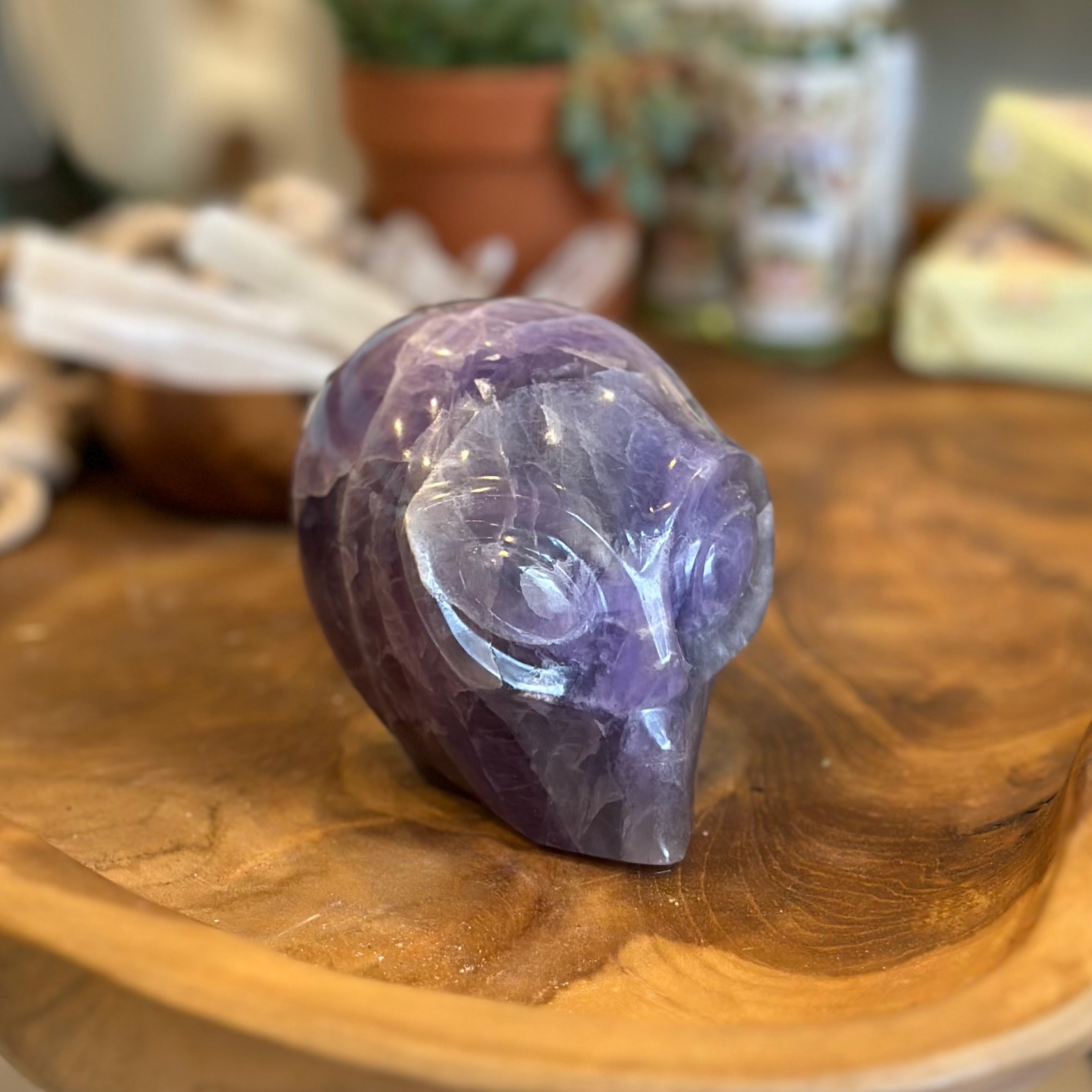 Purple Fluorite Alien