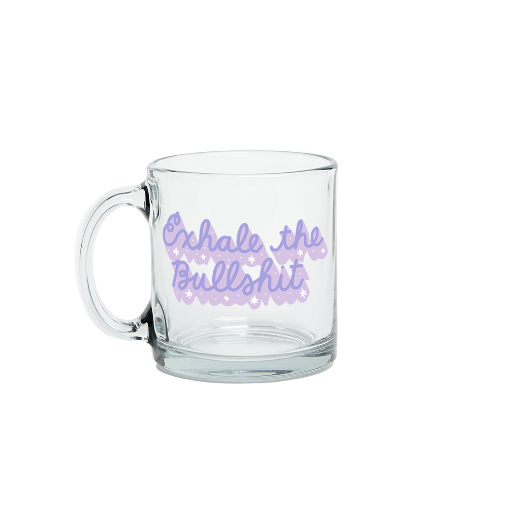 Glass Mug: Shit. Fuck. Damn.