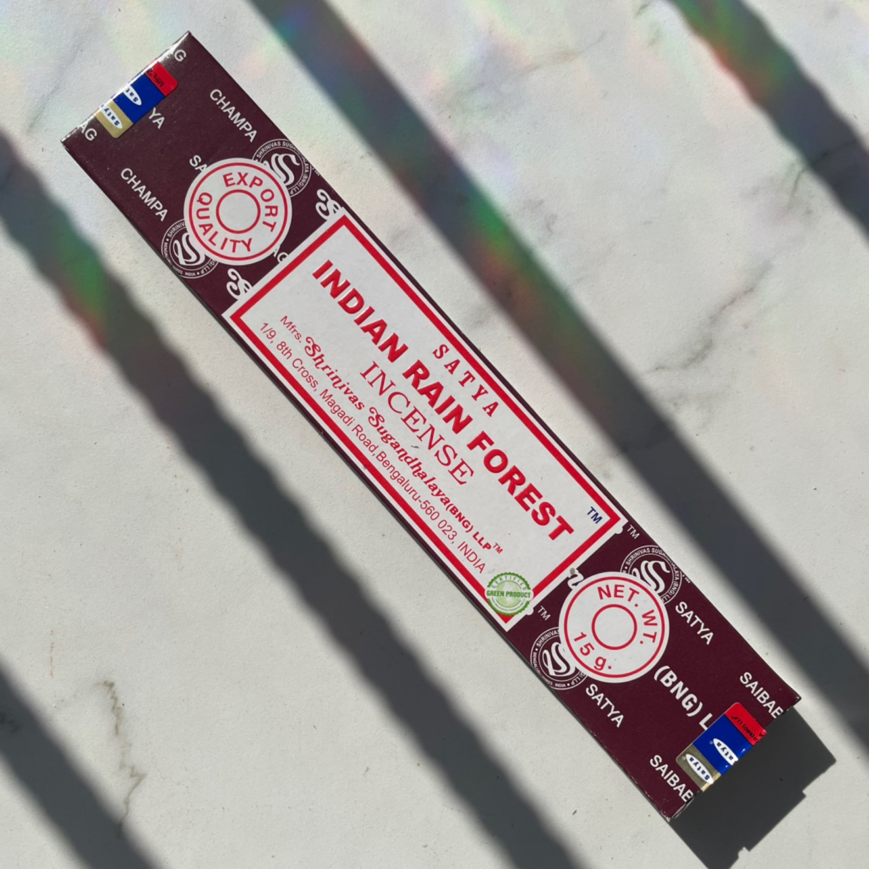 Indian Rain Forest Incense Sticks - Satya
