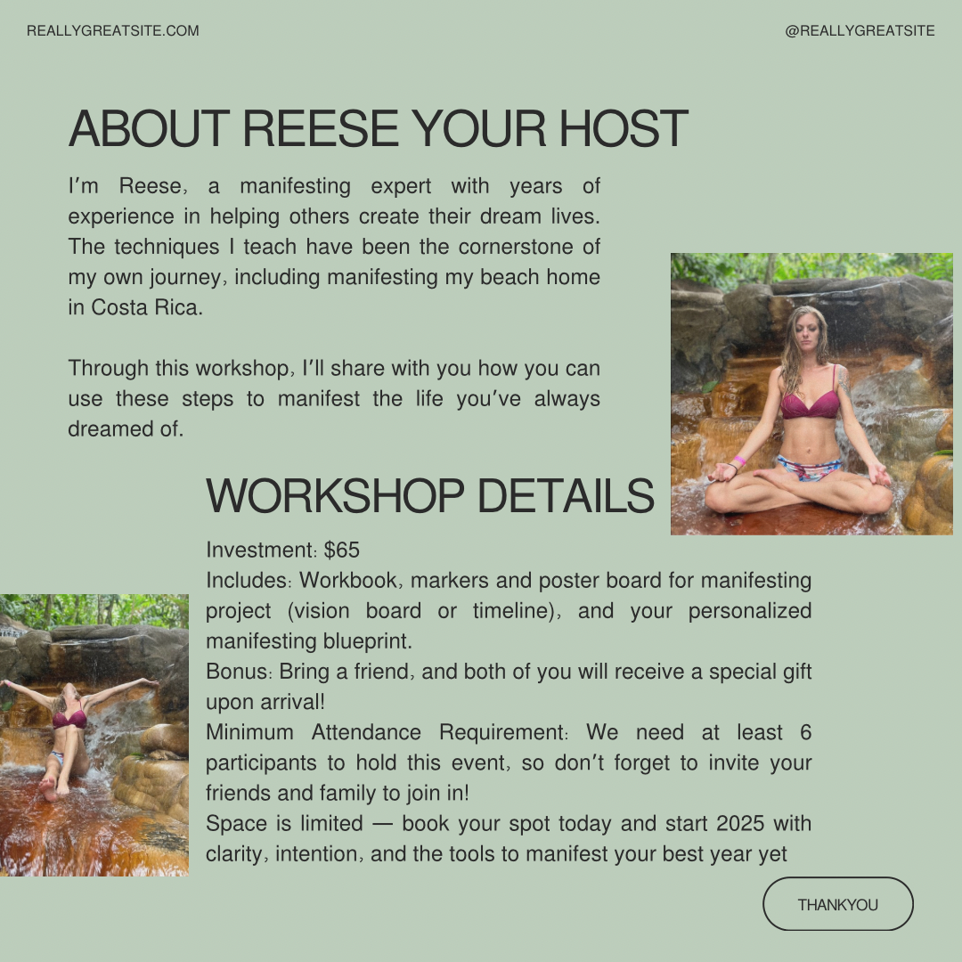 Unlock your Manifesting Mastery With Reese!