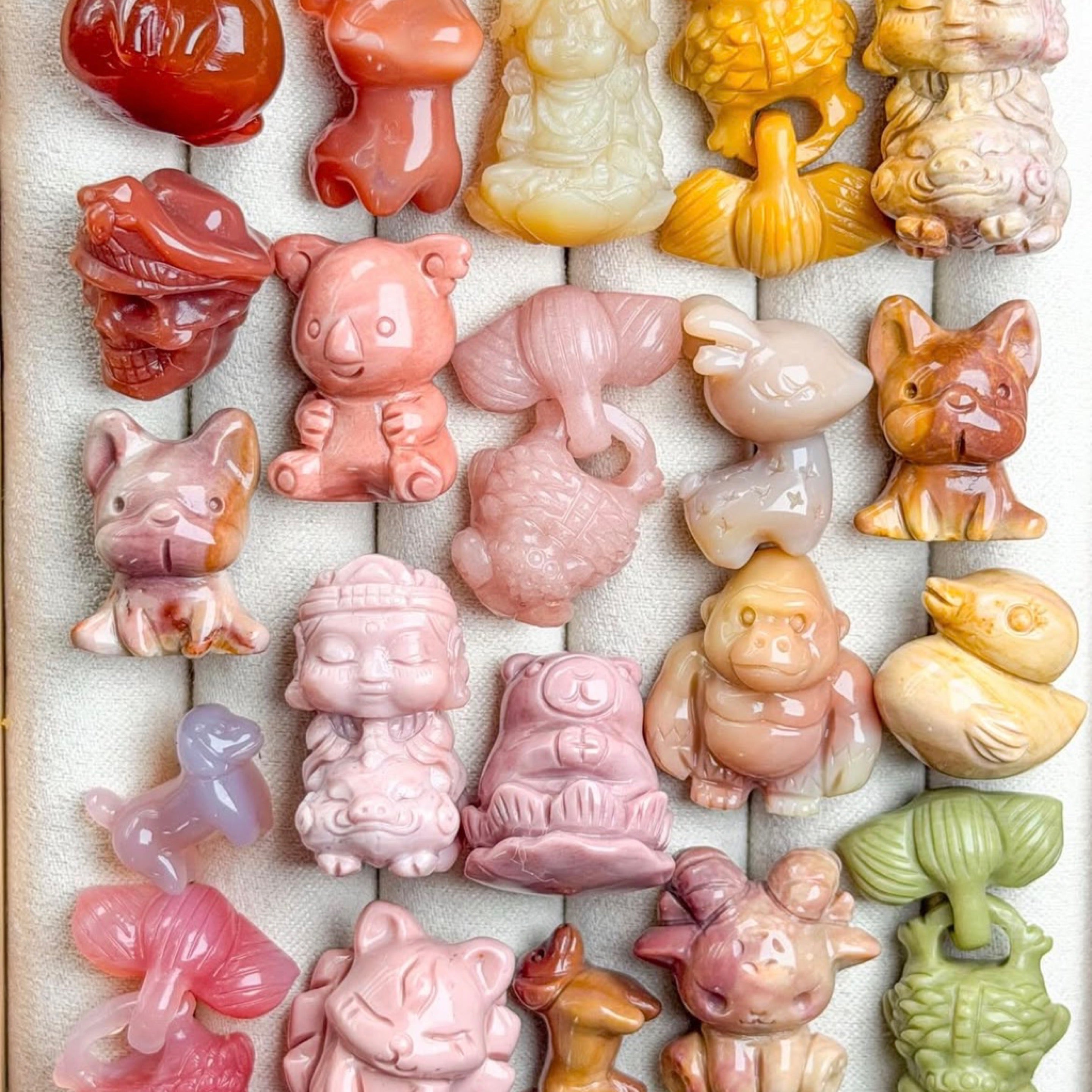 Alashan Agate Mini Carvings