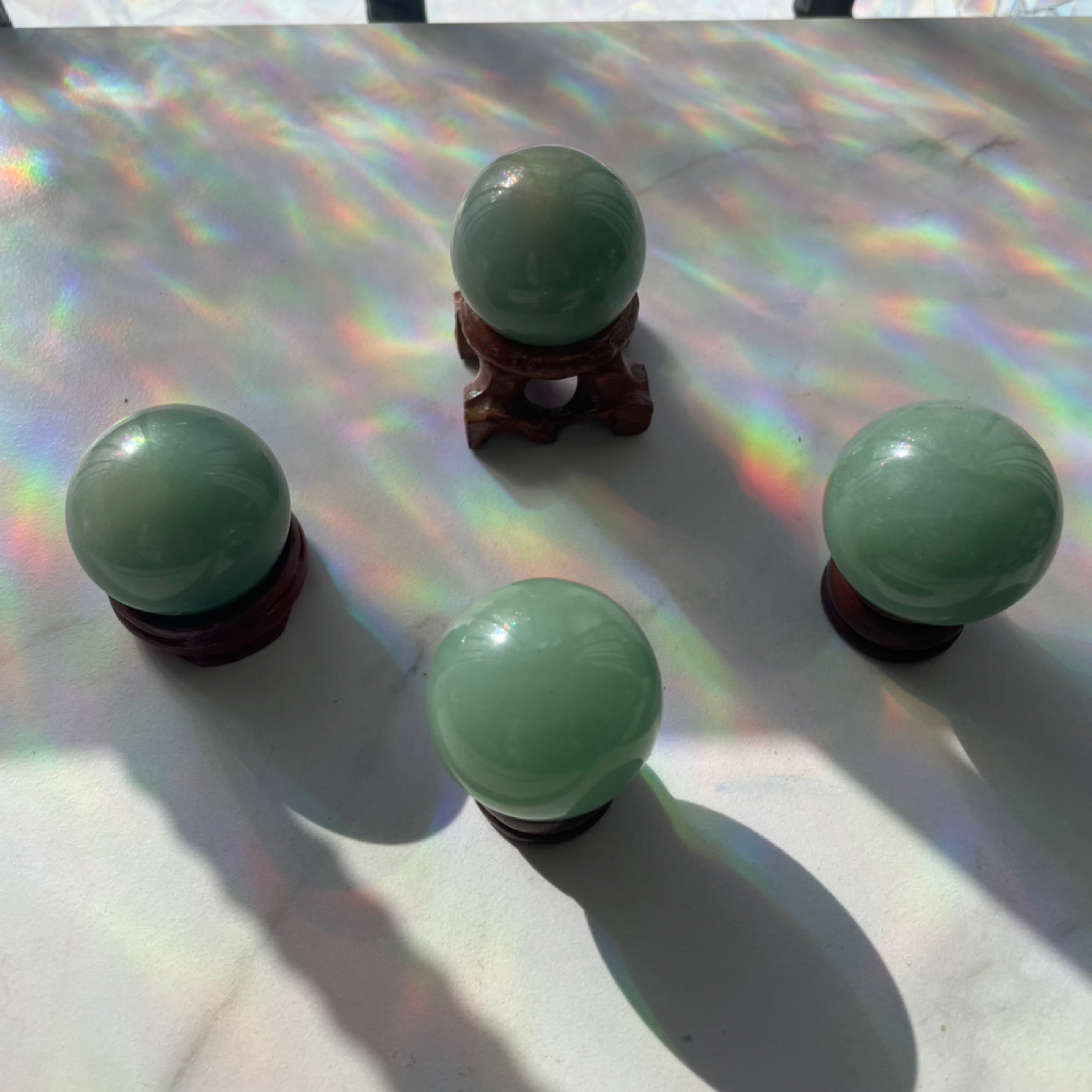Green Aventurine Spheres