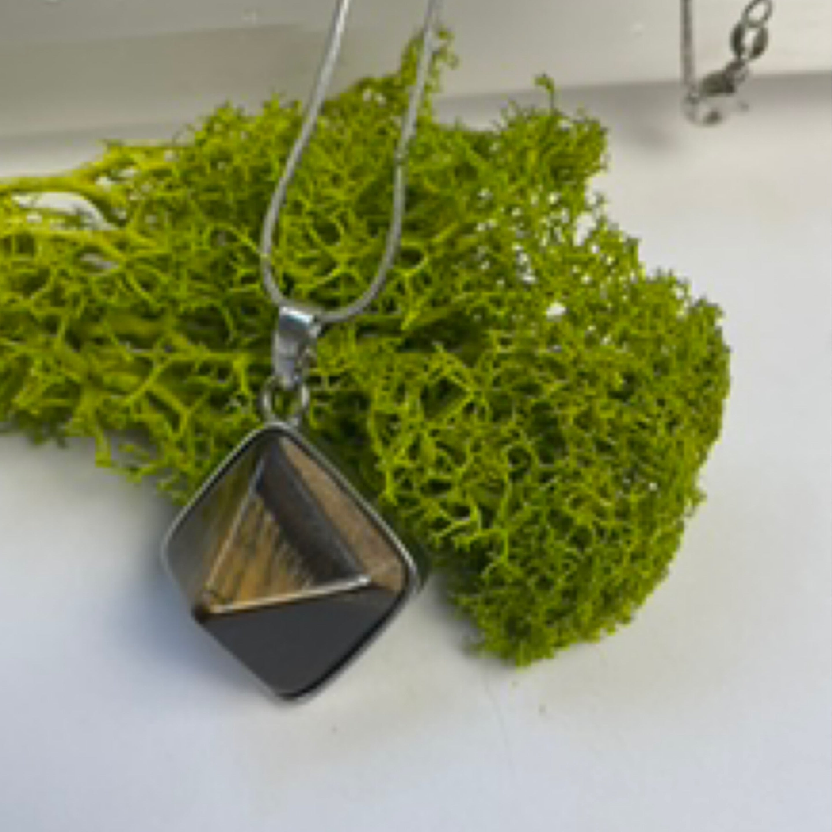 Tigers Eye Pyramid Necklace