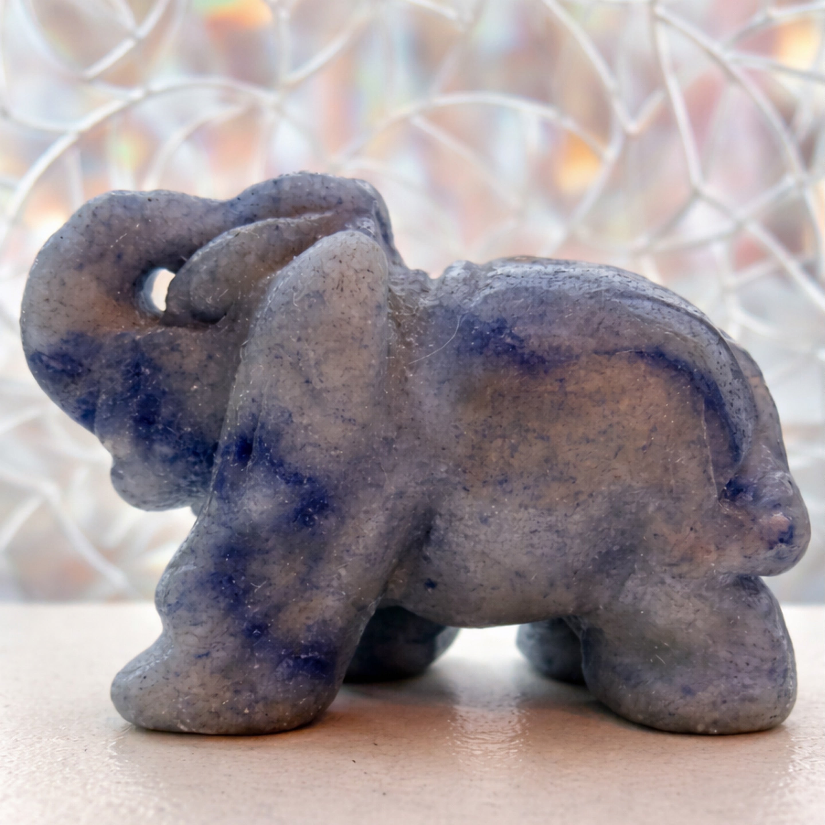 Blue Aventurine Elephant