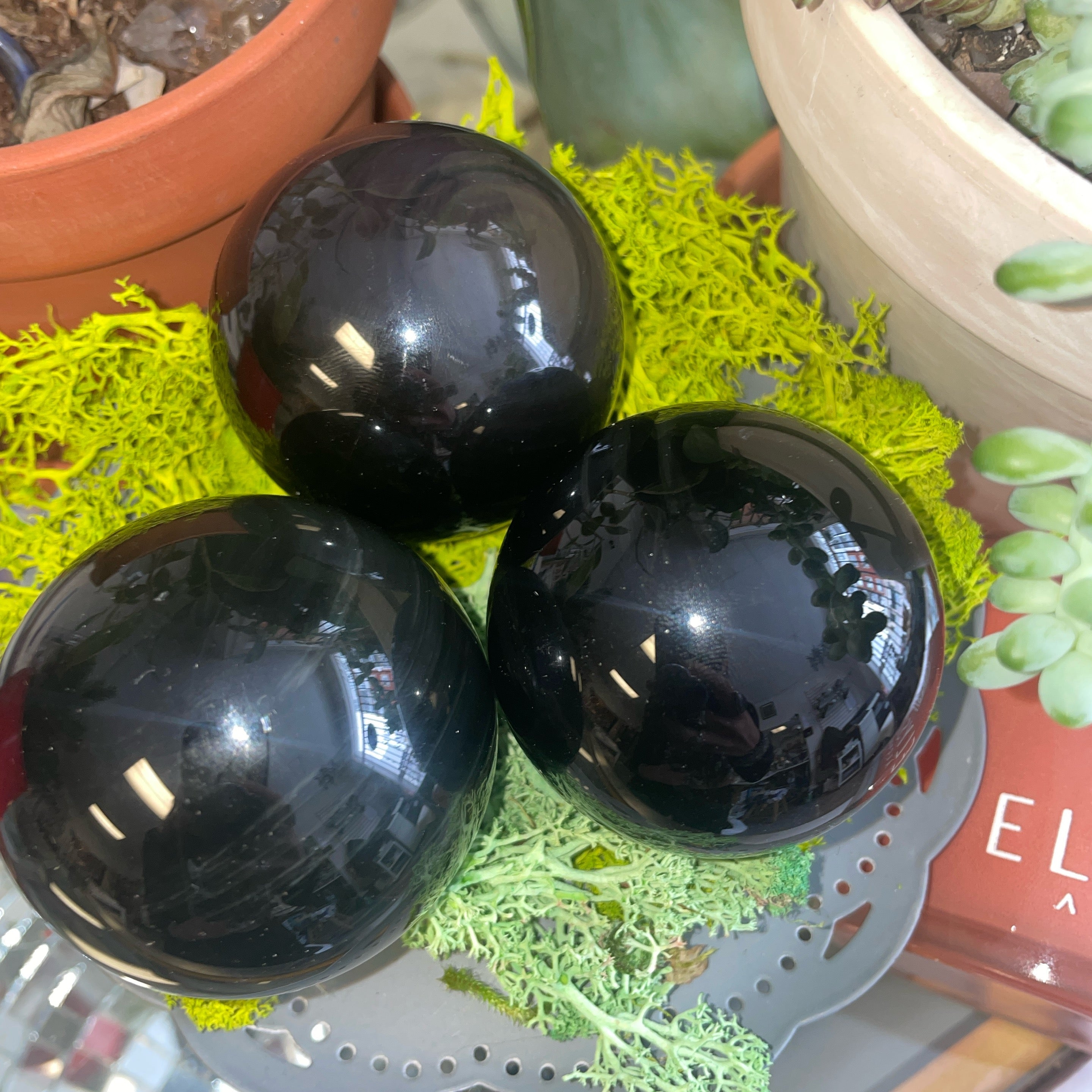 Rainbow Obsidian Sphere