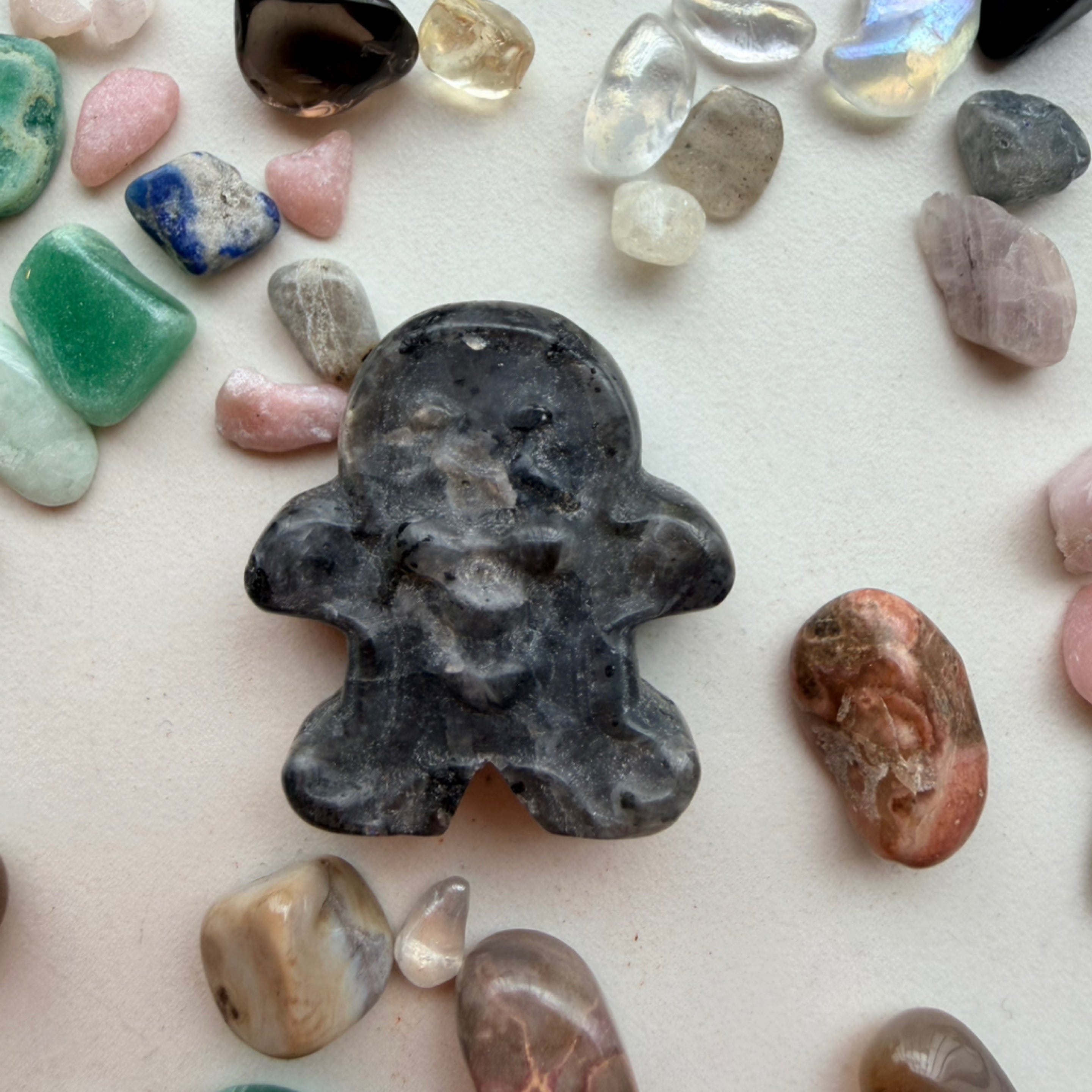 Snowflake Obsidian Gingerbread Man