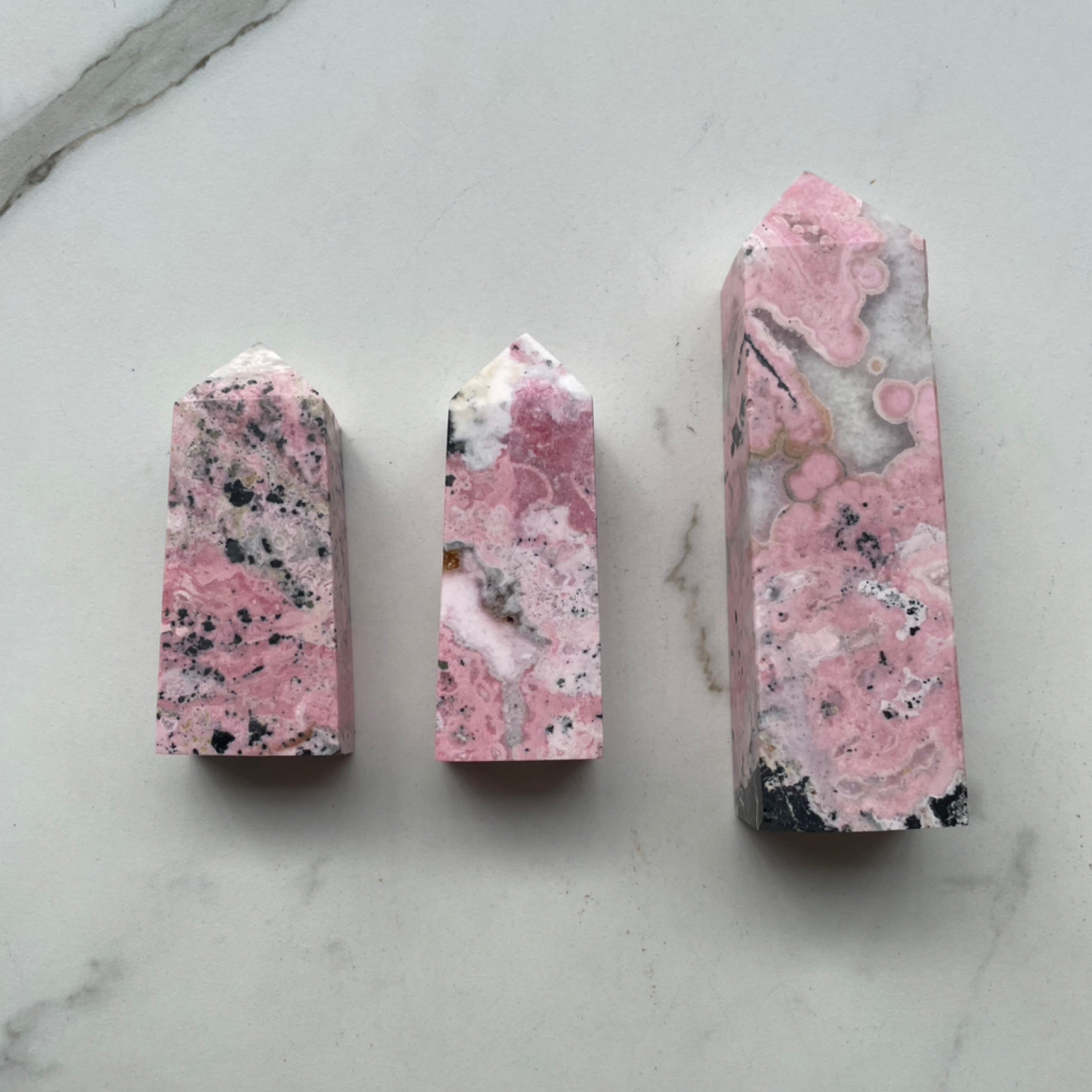 Peruvian Rhodonite Towers