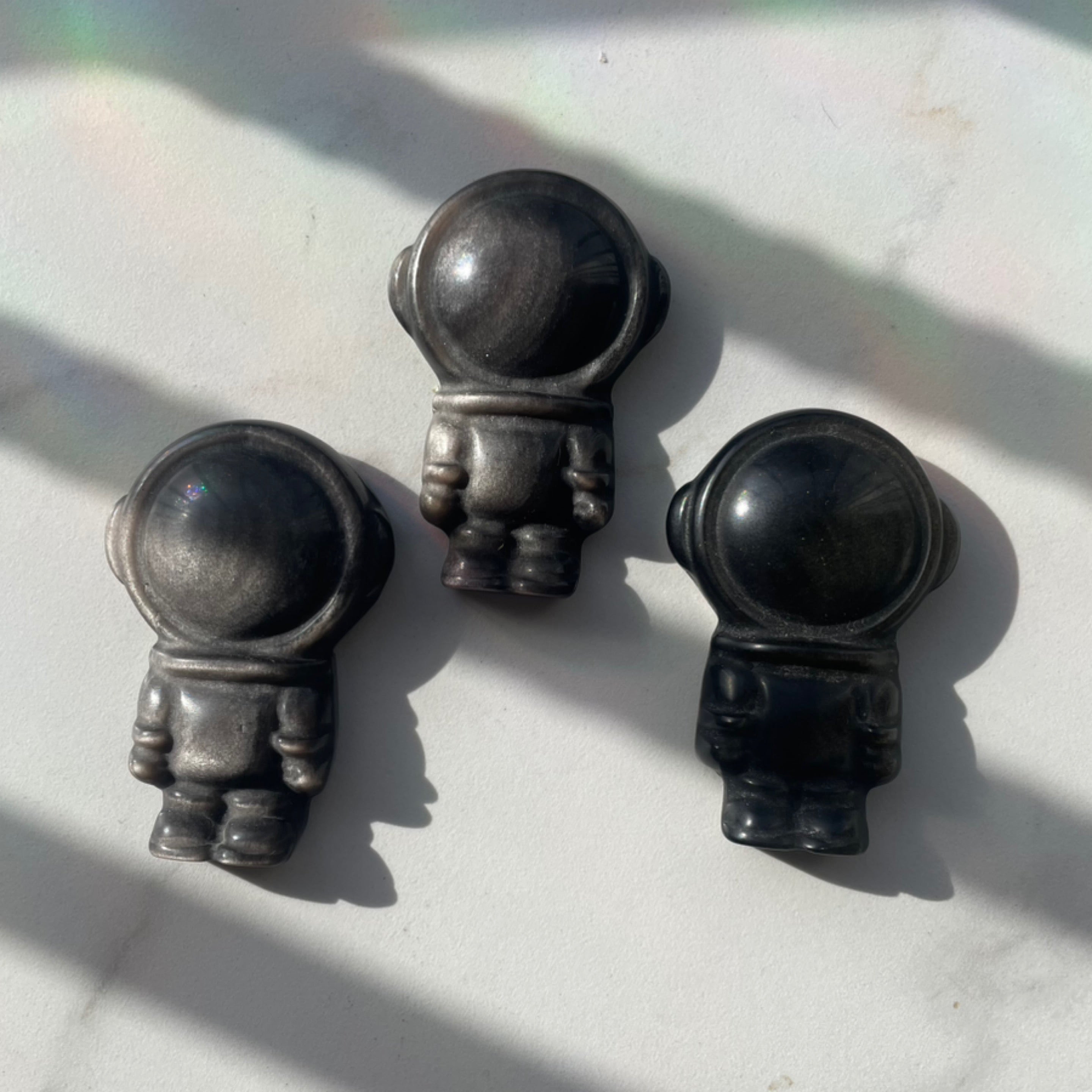 Gold Sheen Obsidian Astronaut