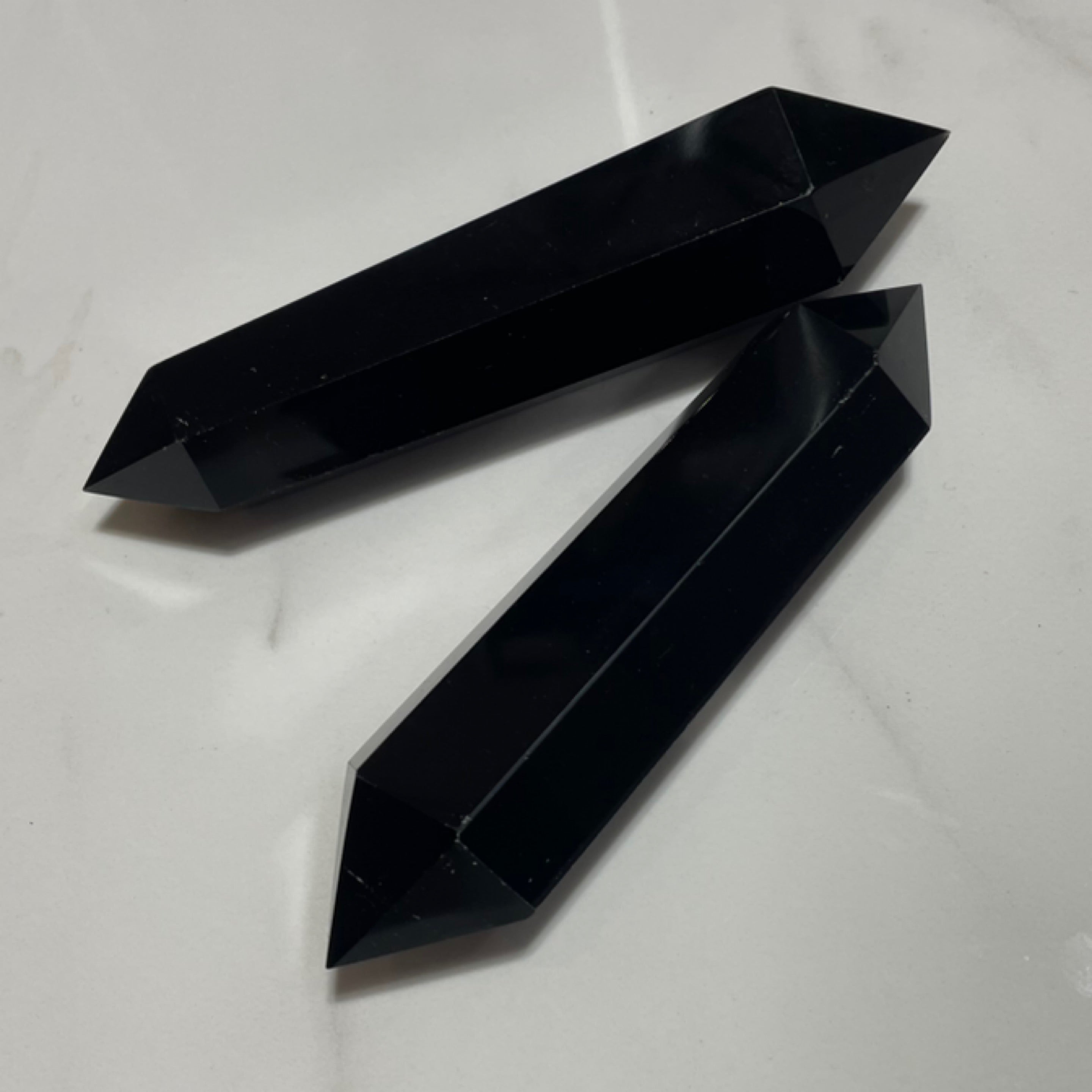 Obsidian Double Terminated Wand