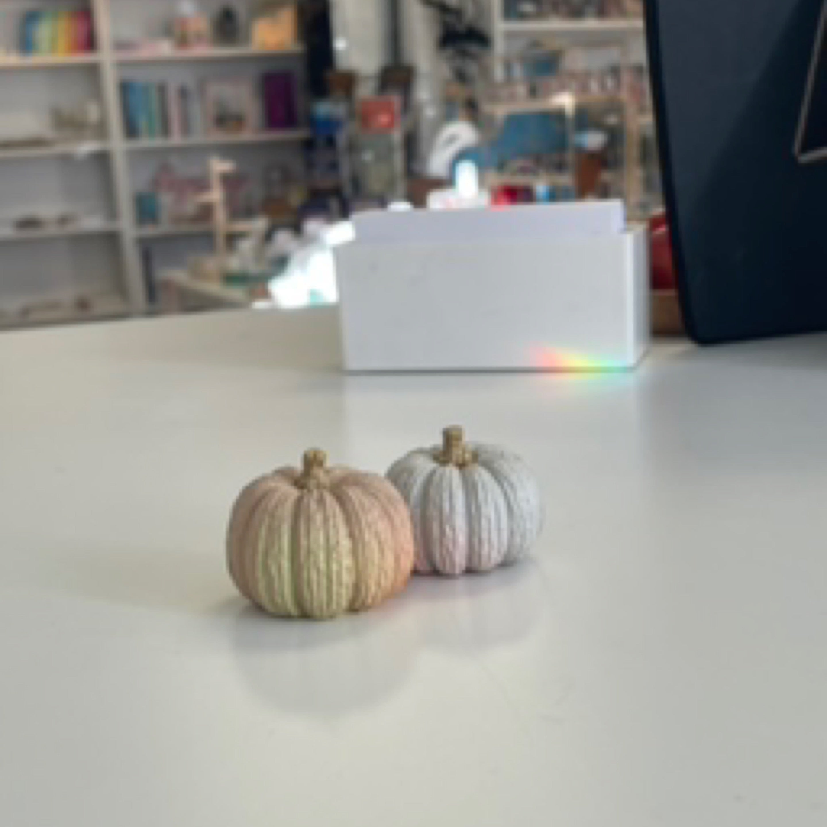 Concrete pumpkin small