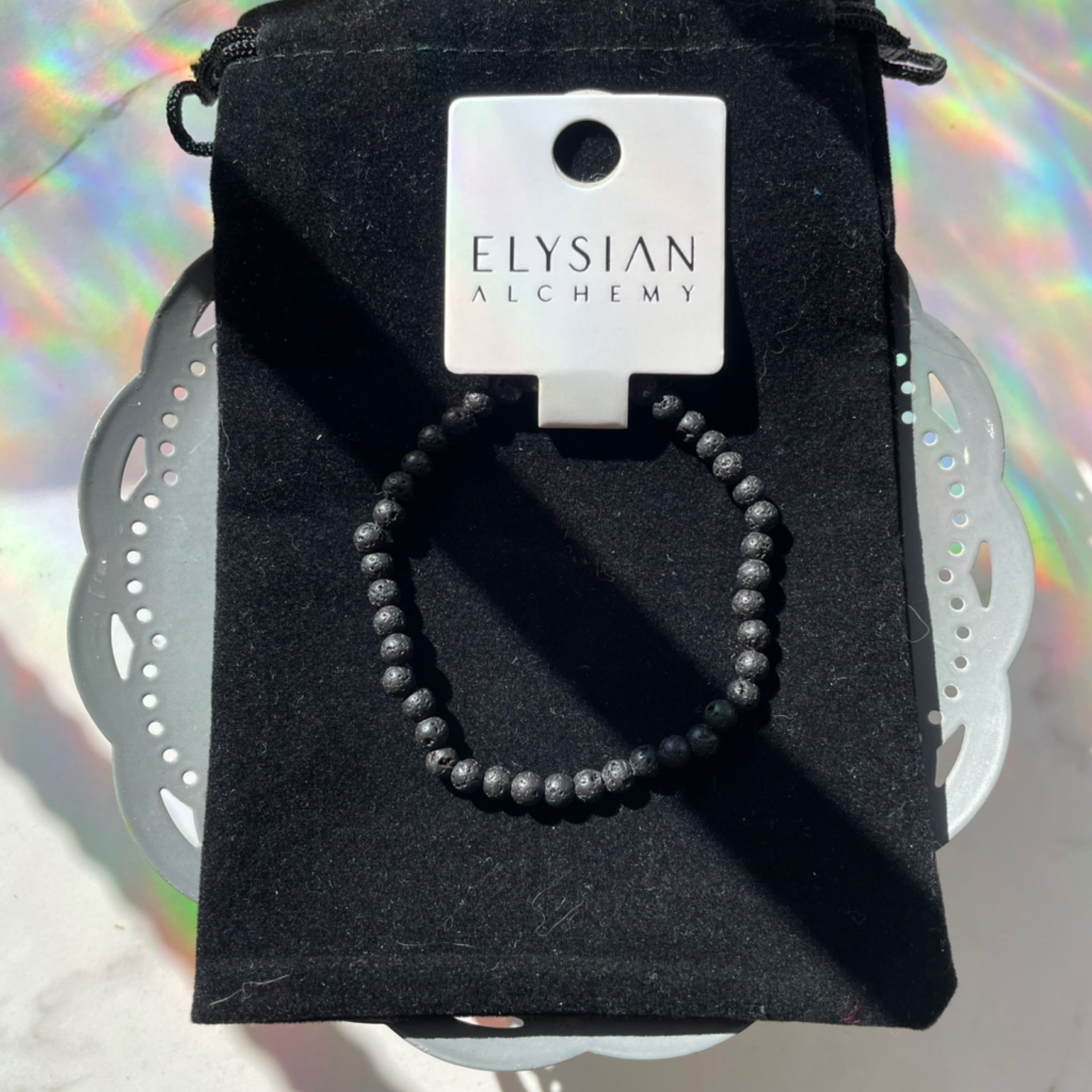 Lava Stone Bracelet 4mm