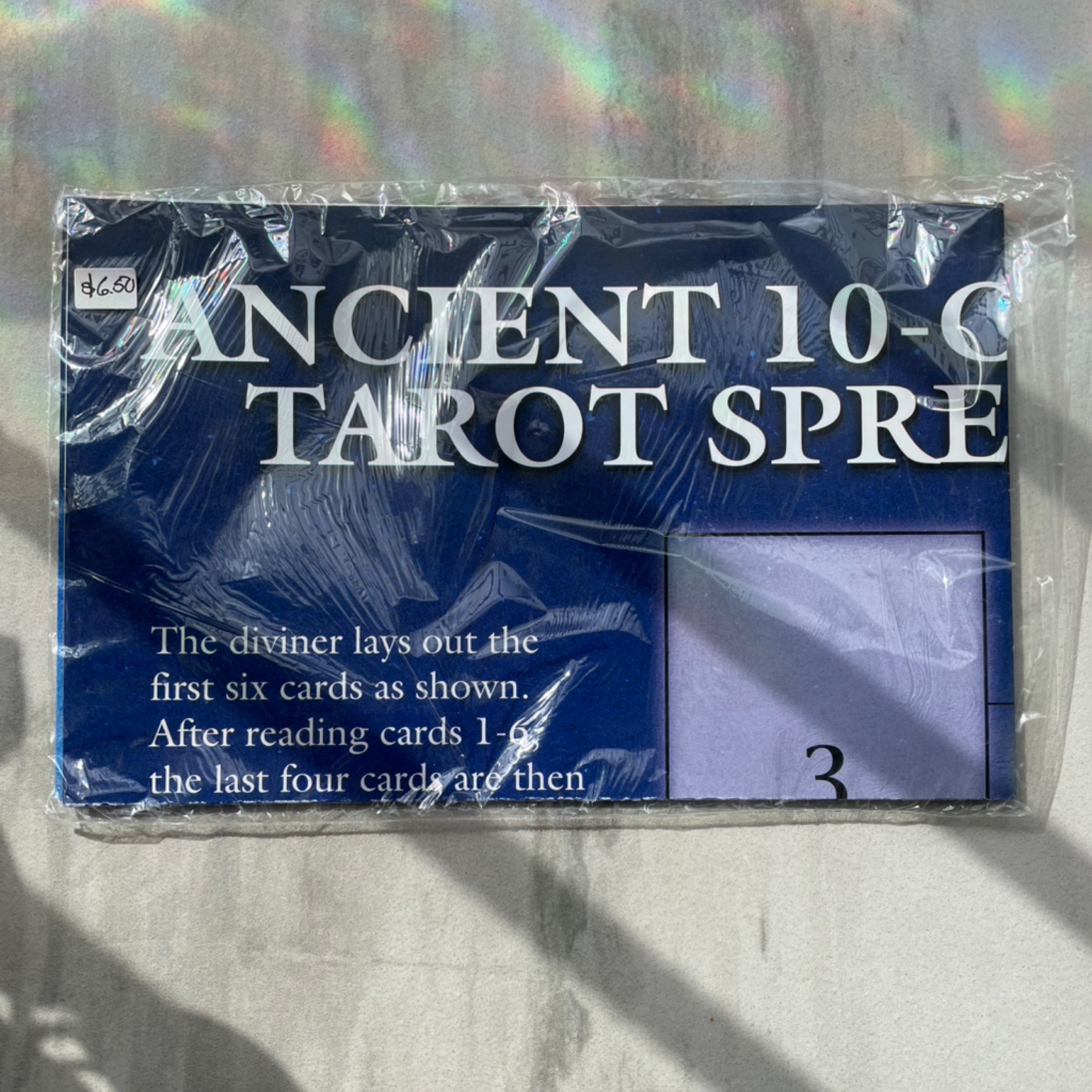 Ancient 10-Card Tarot Spread Sheet