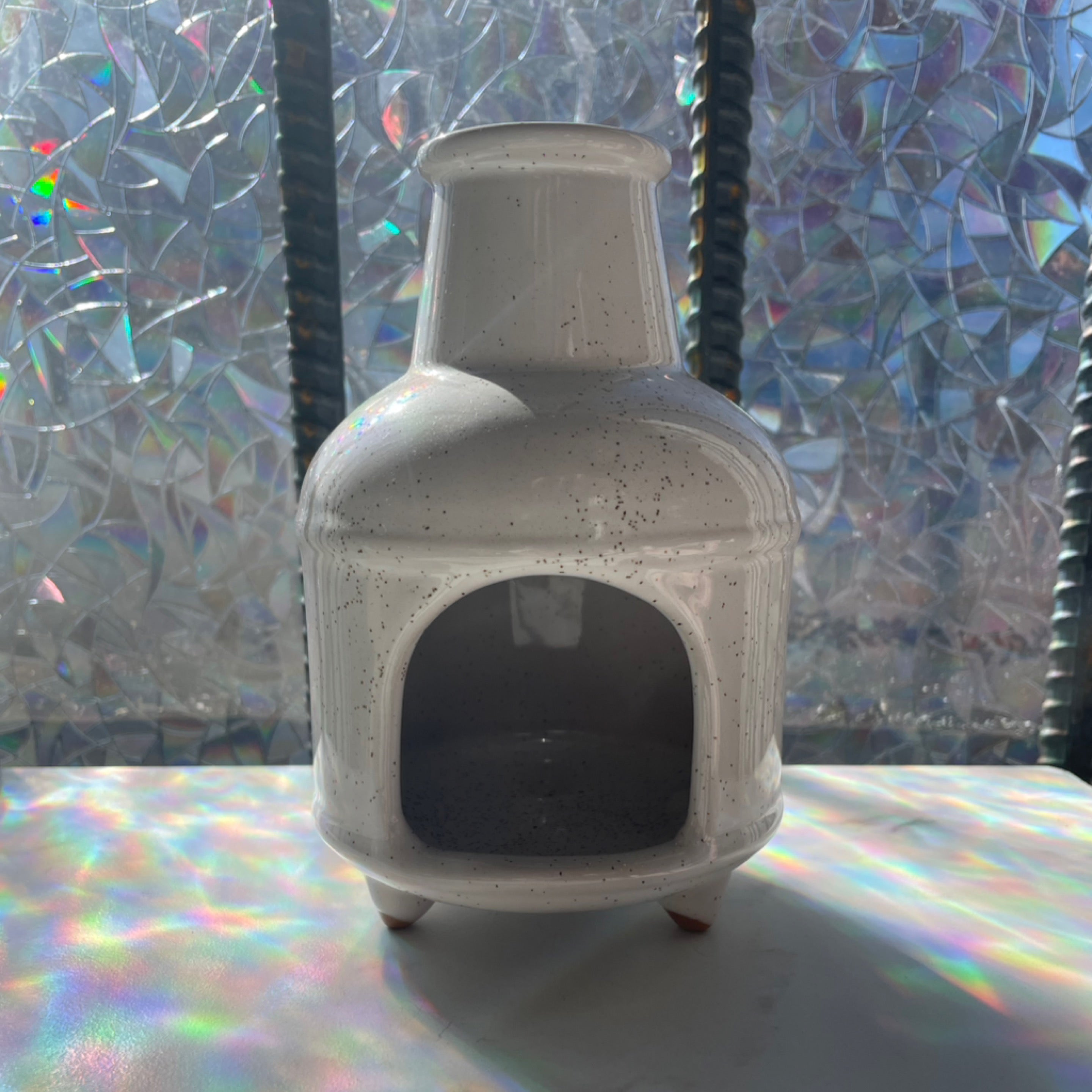 White Palo Santo Chimney Burner