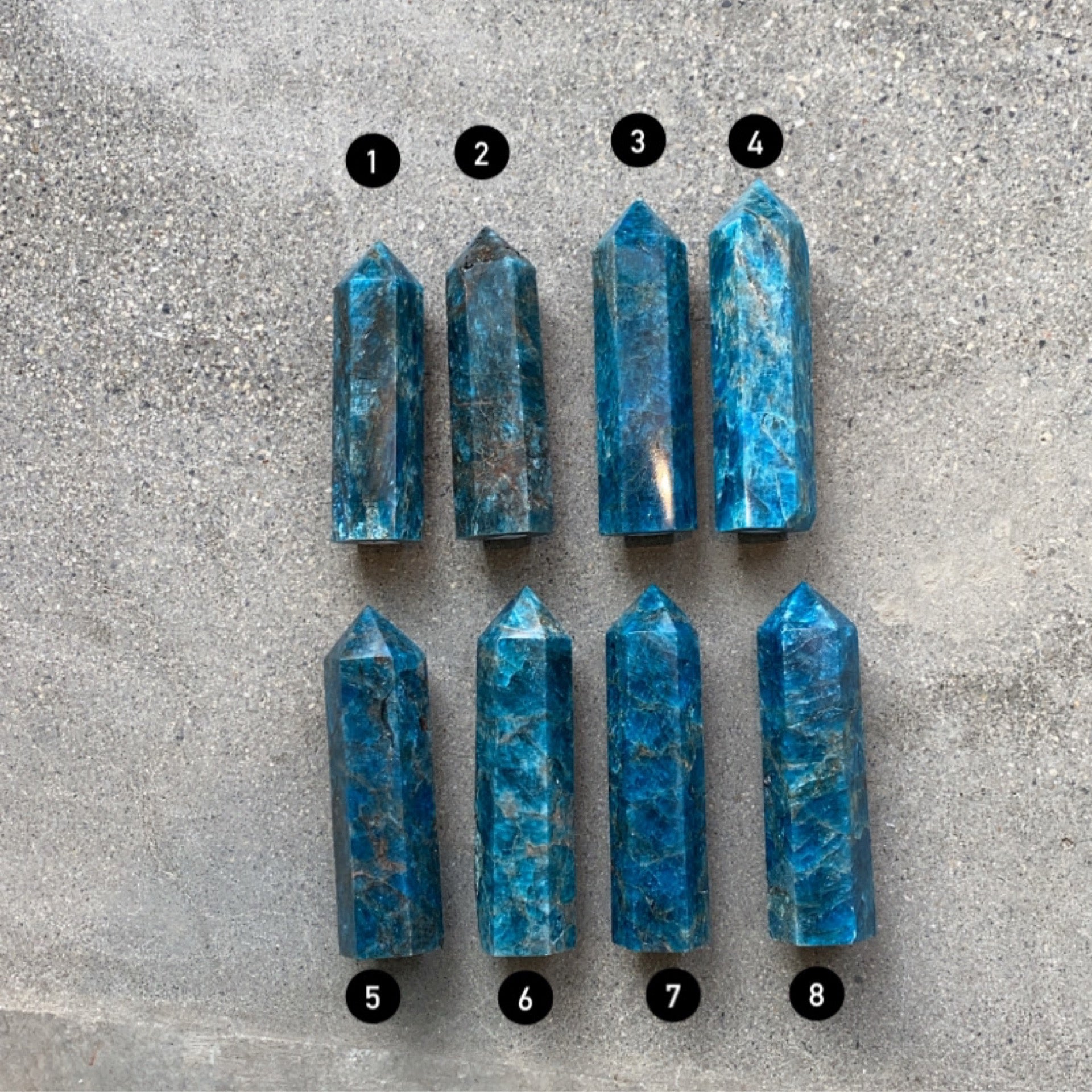 Blue Apatite Towers