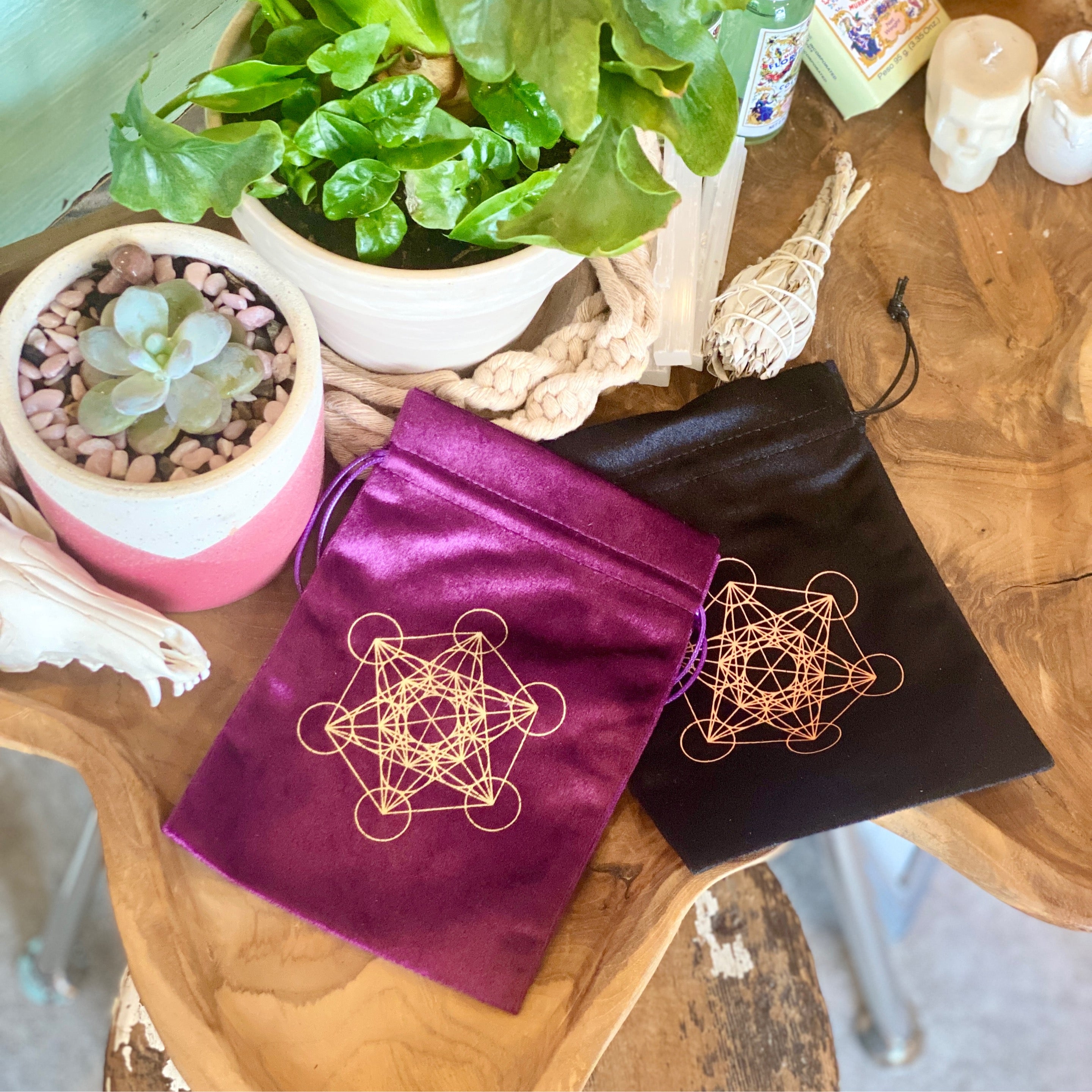 Crystal Velvet Grid Design Bag