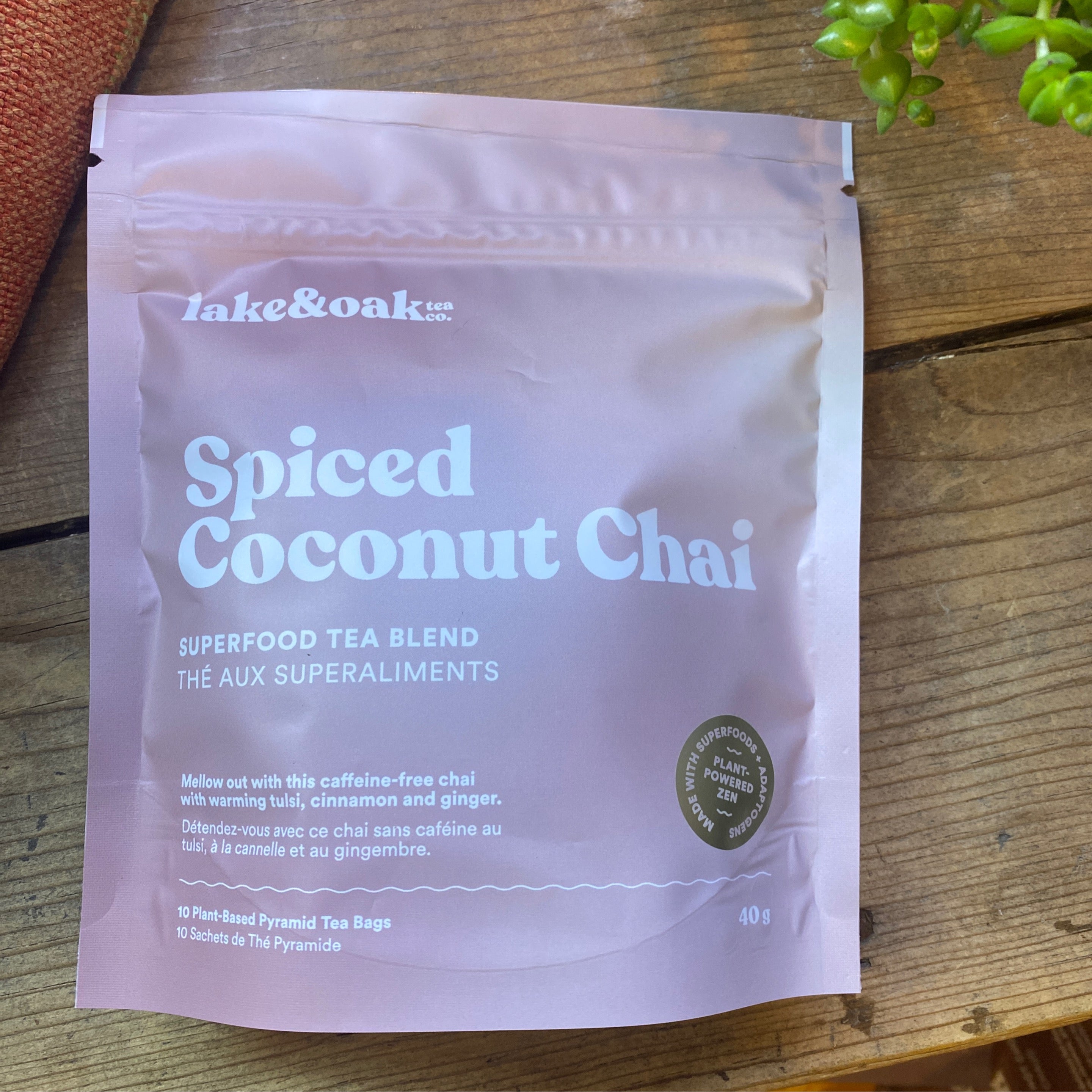 Lake & Oak Spiced Coconut Chai Tea Bags