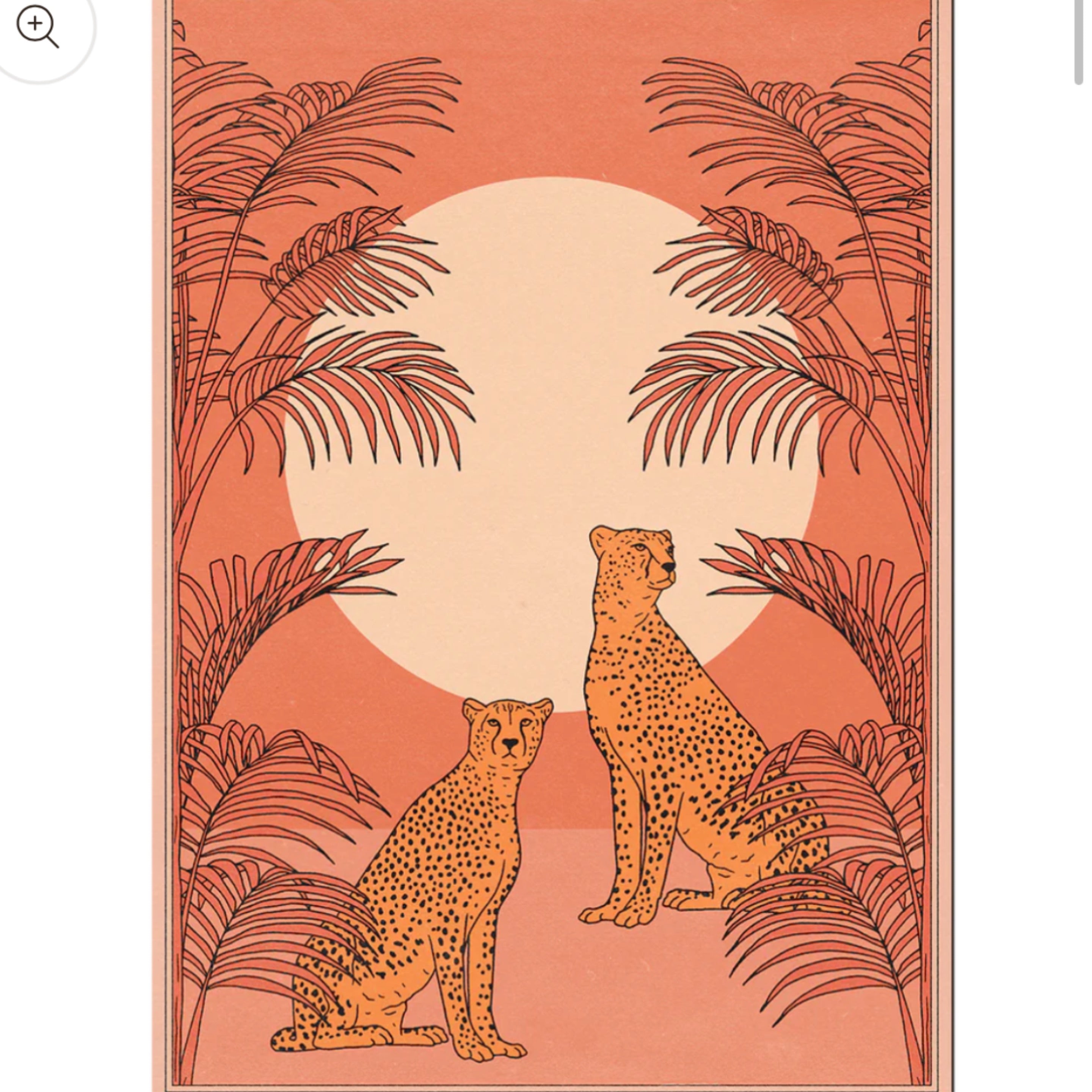 End of Summer Print Cheetah