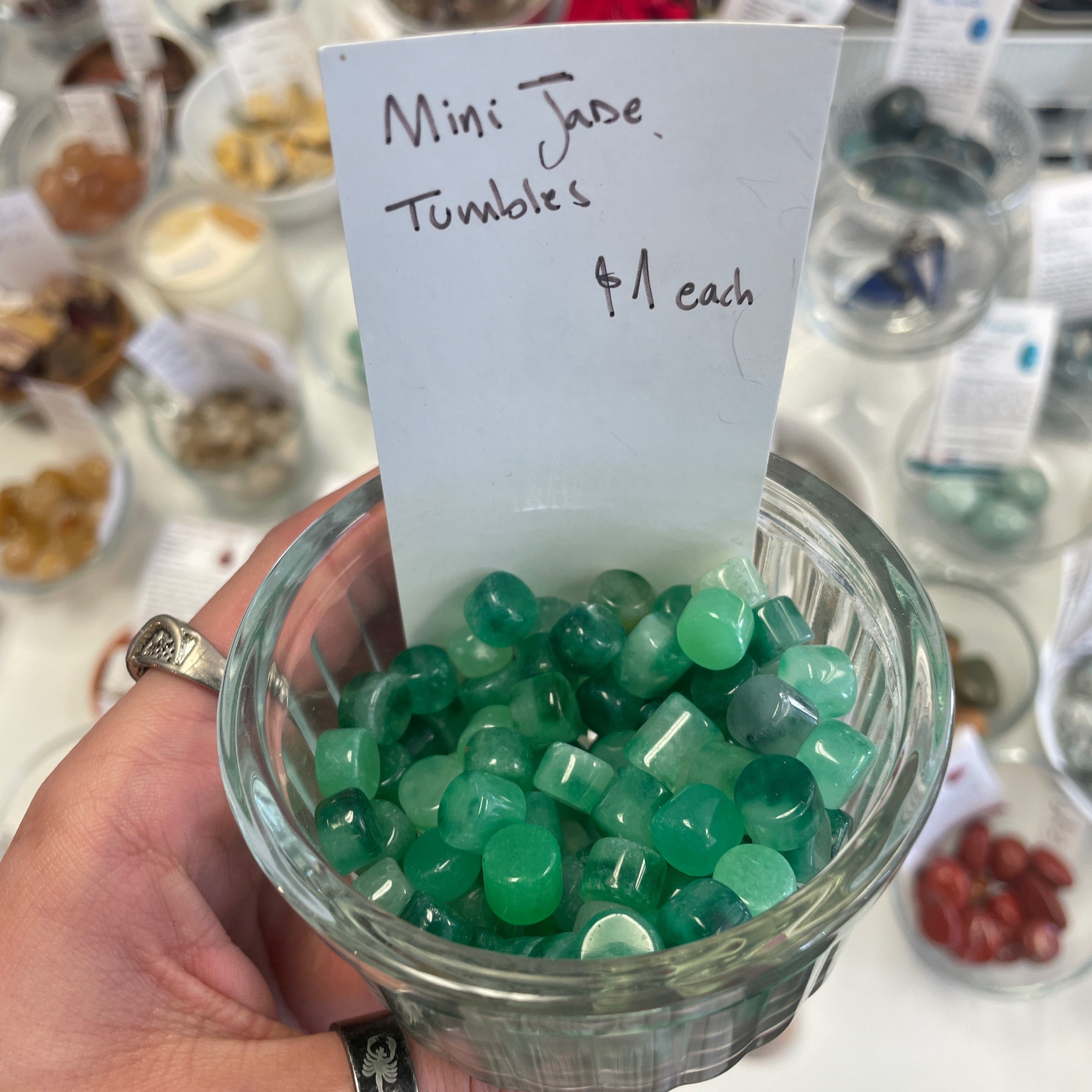 Mini Jade Tumbles