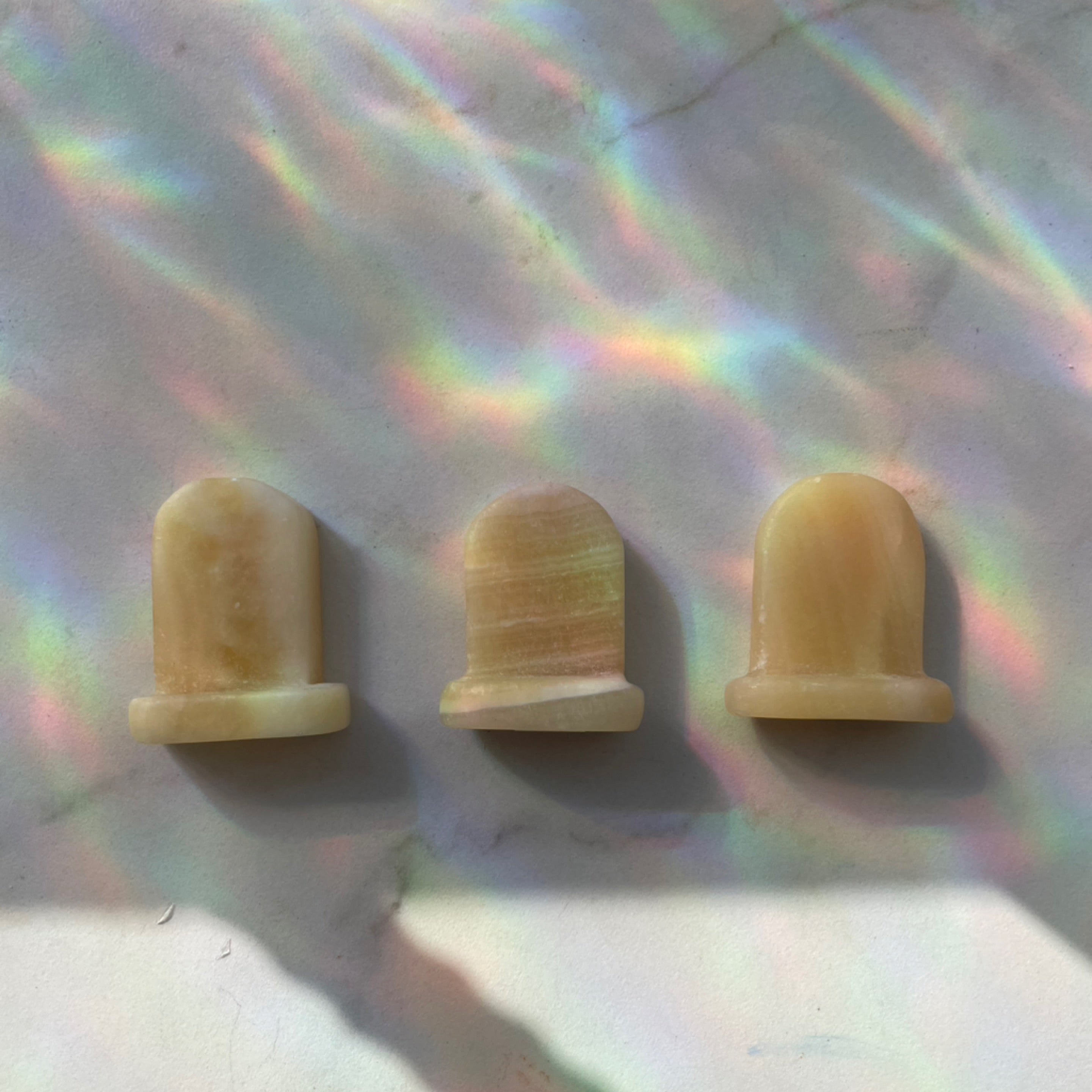 Yellow Calcite Grave Stones