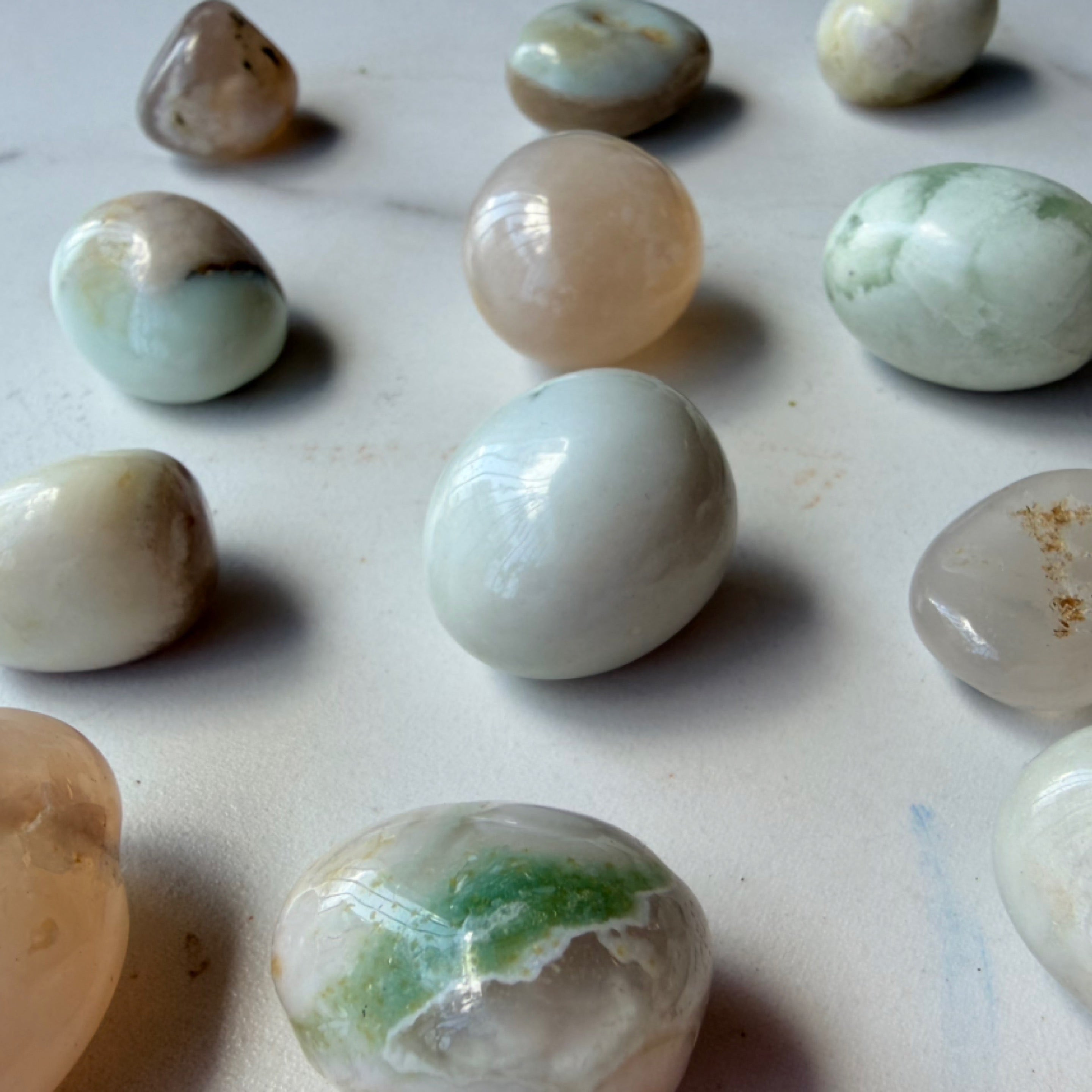 Flower Agate Tumbles