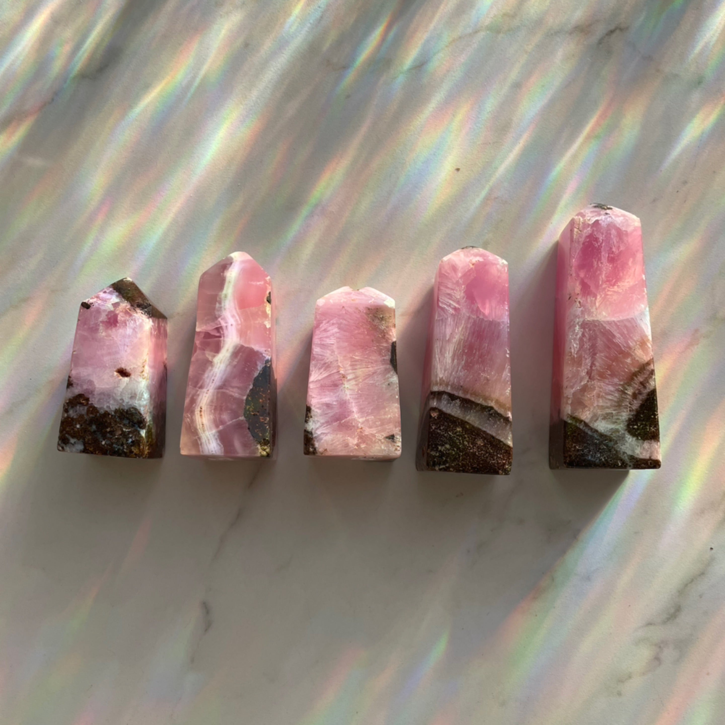 Pink Aragonite Towers