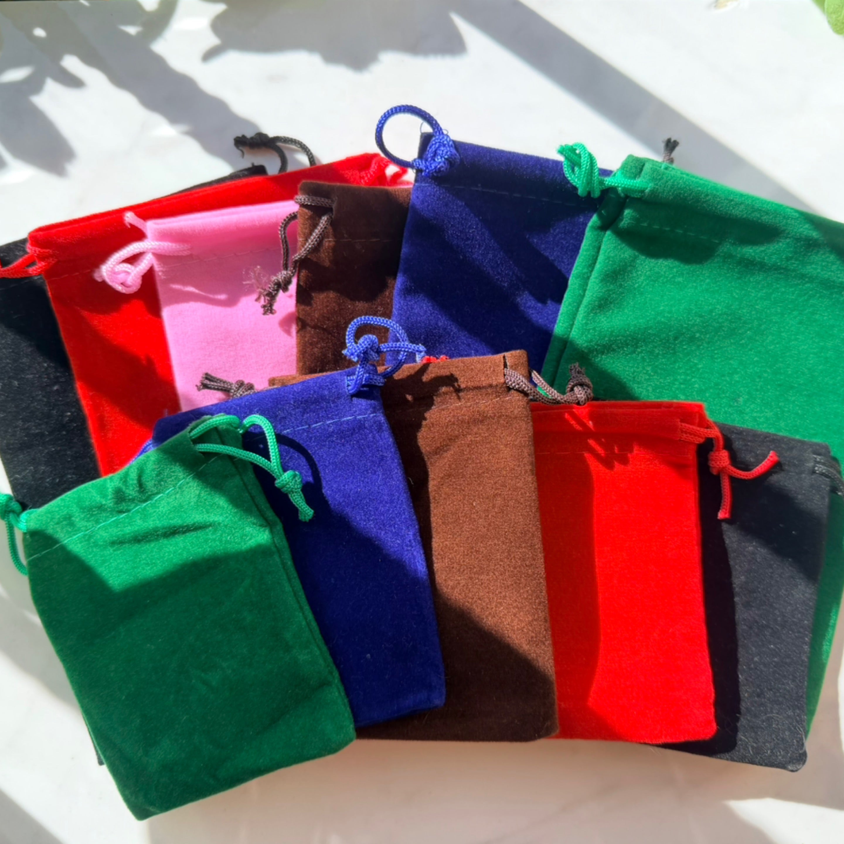 Square jewelry/crystal bag