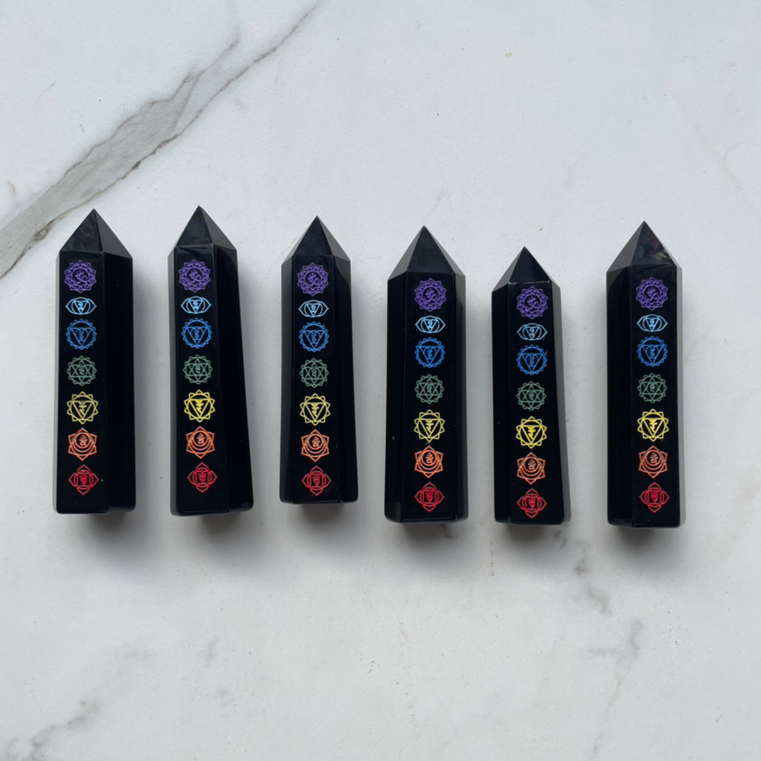 Obsidian Chakra Towers