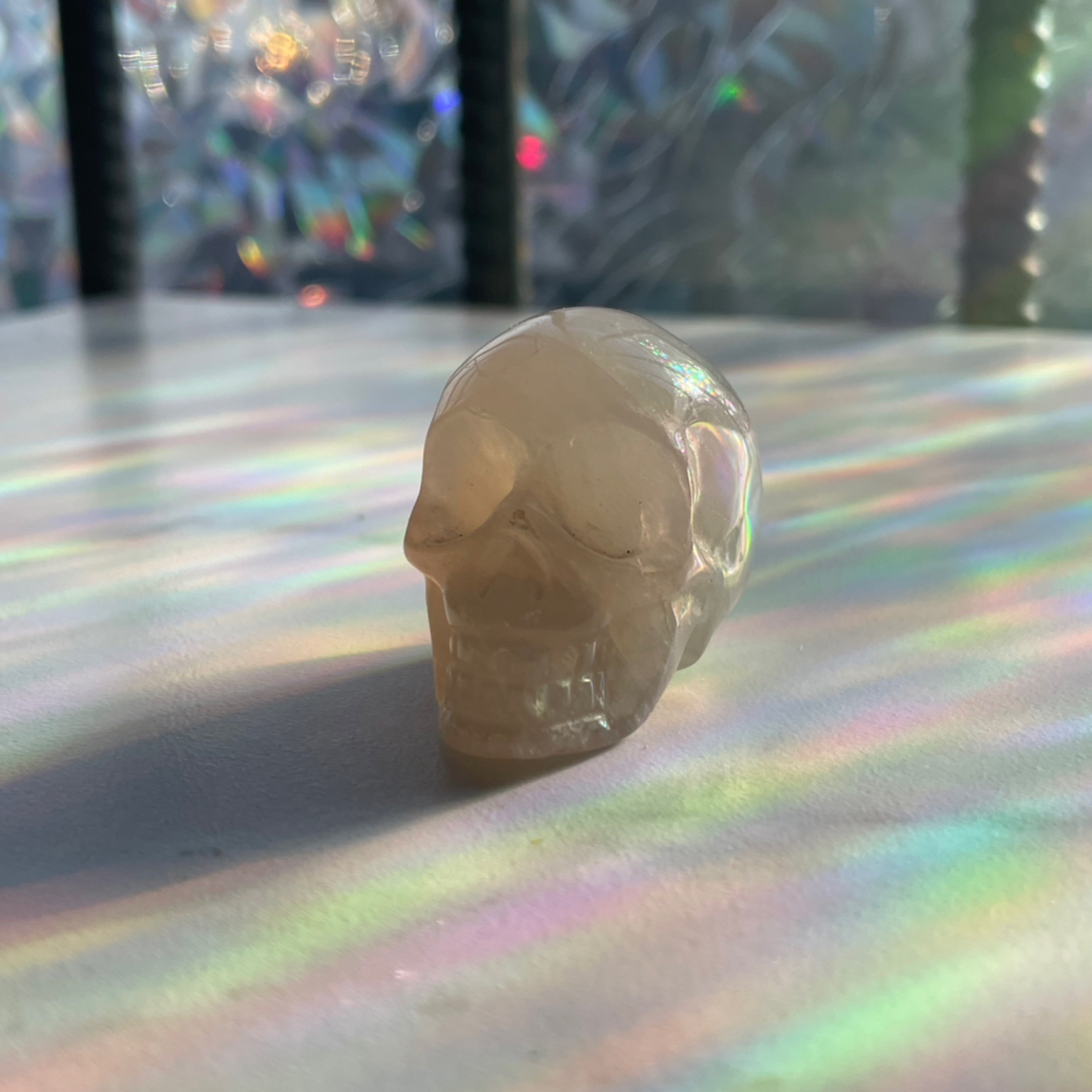 Blue Quartz Skull