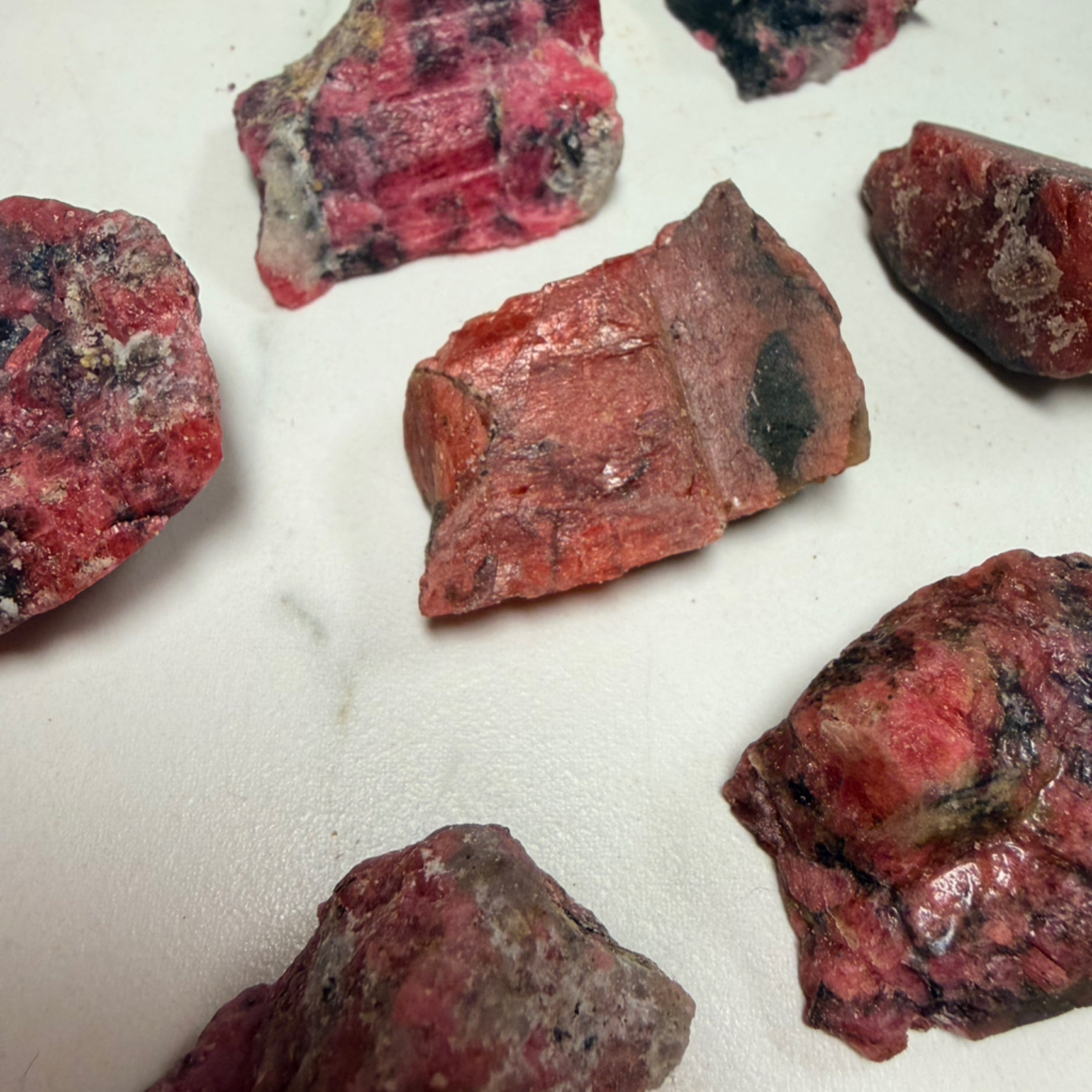 Raw Rhodonite