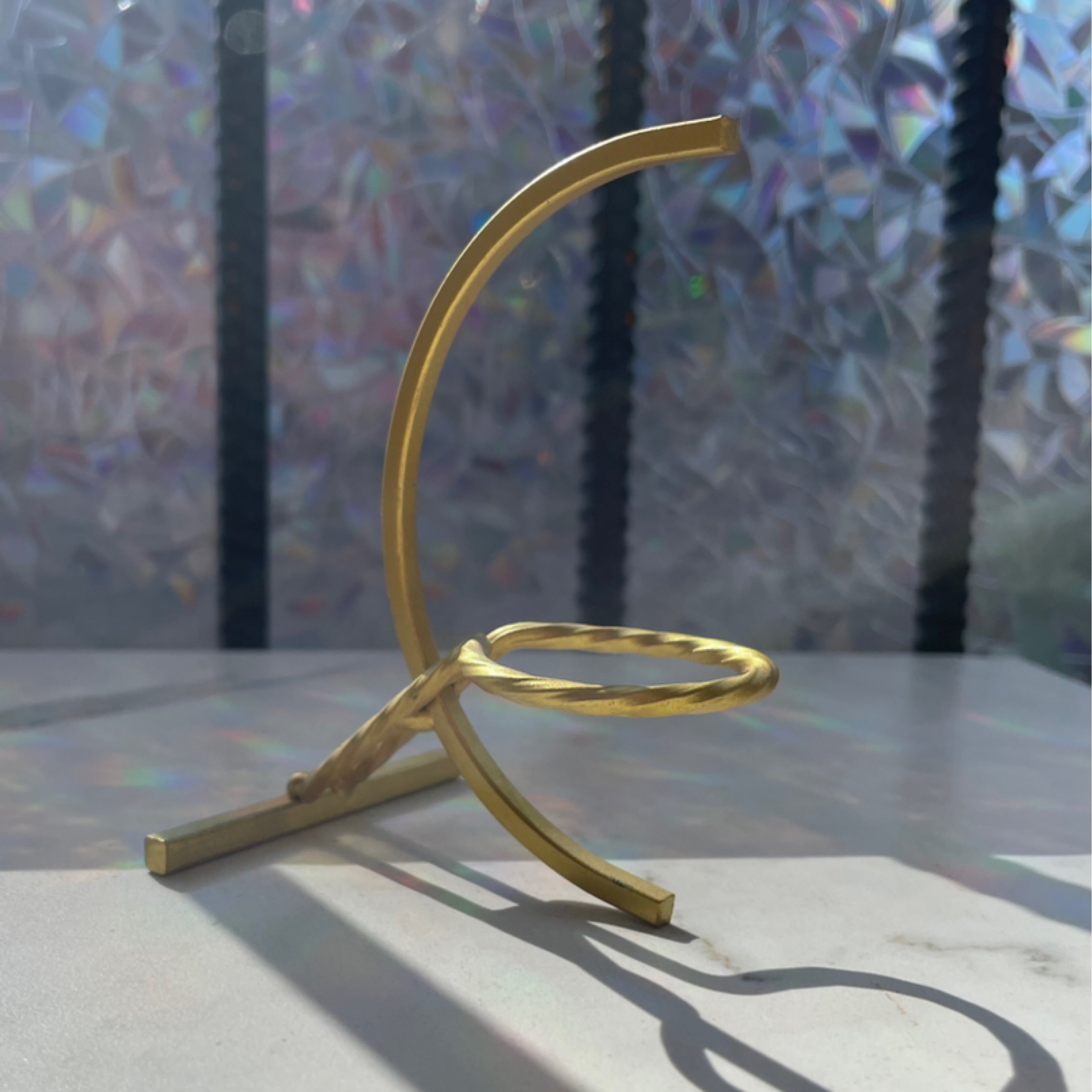 Gold Sphere Stand
