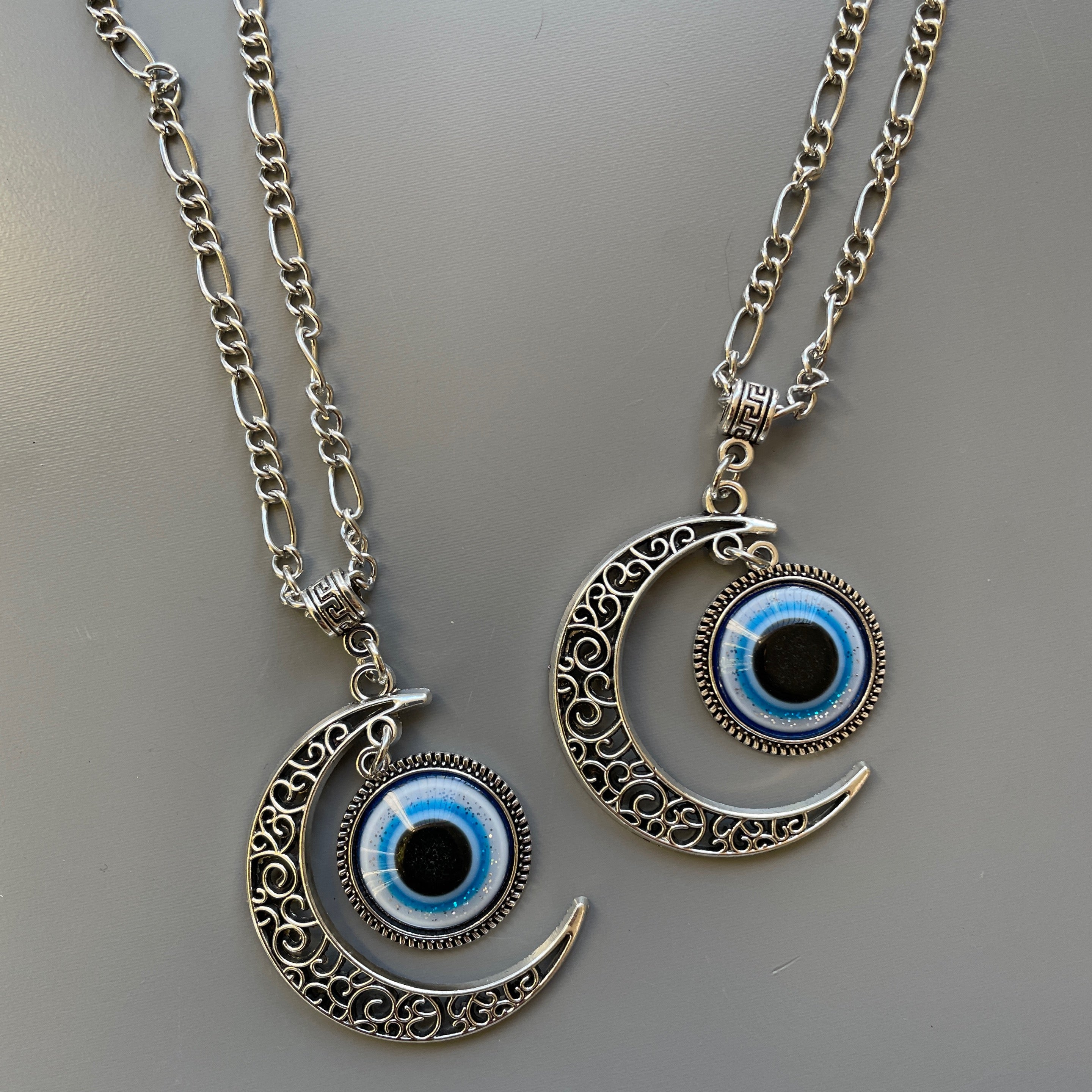 Evil Eye Moon Necklace