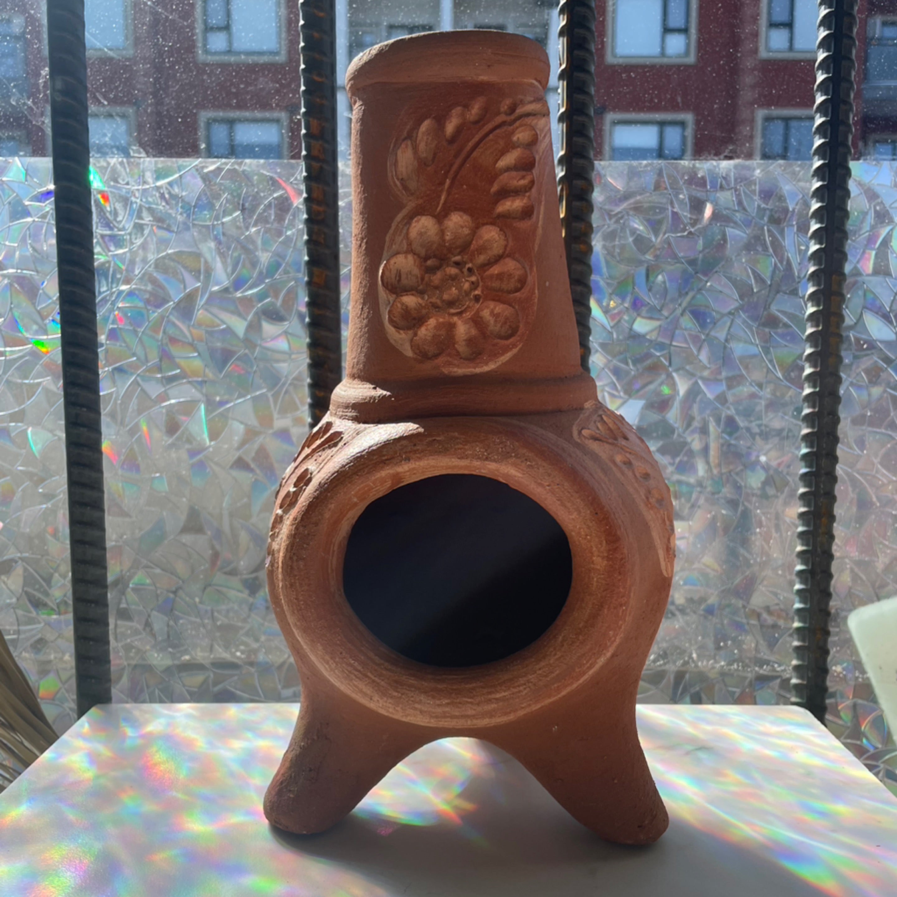 Terracotta Palo Santo Chimney Burner