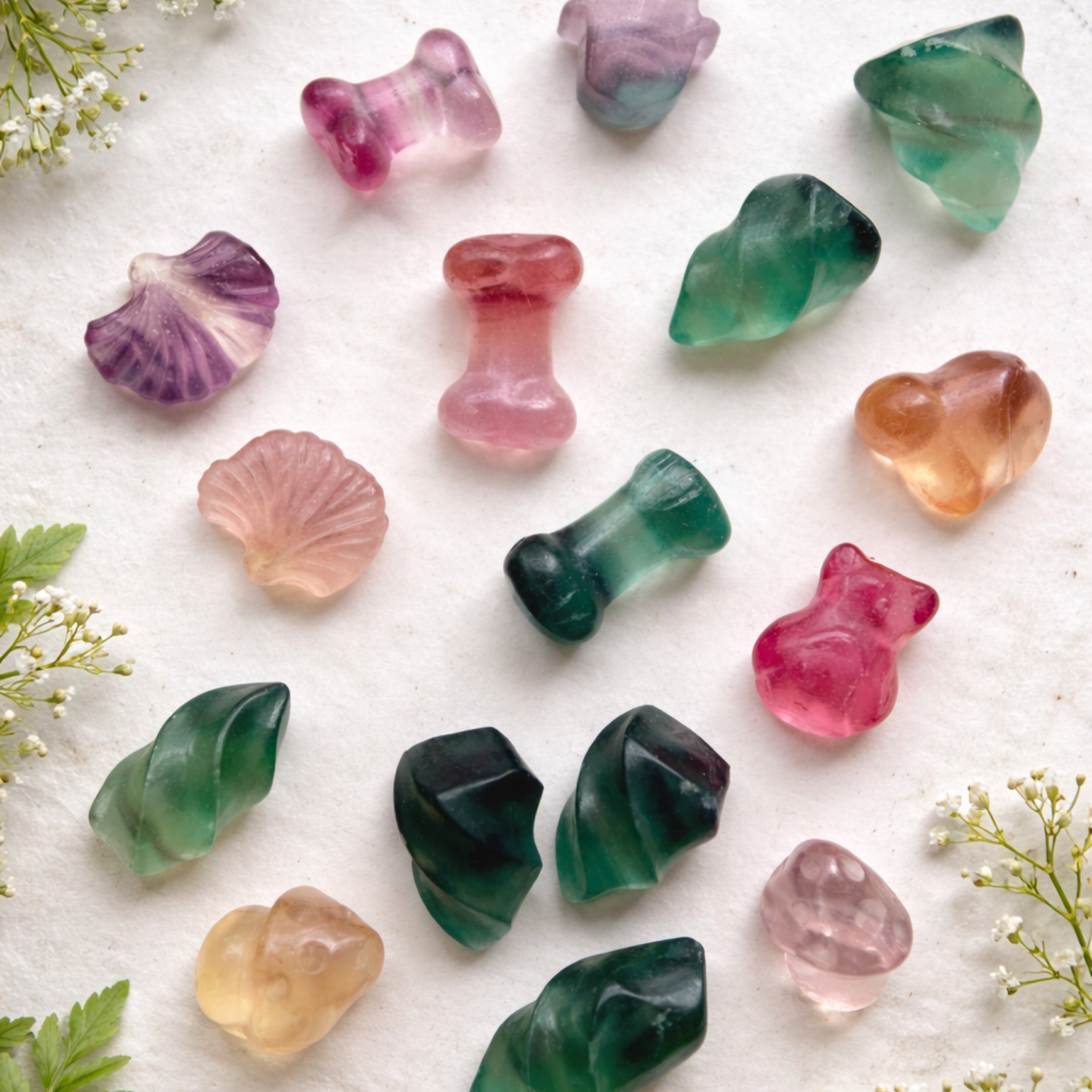 Mini Fluorite Carvings