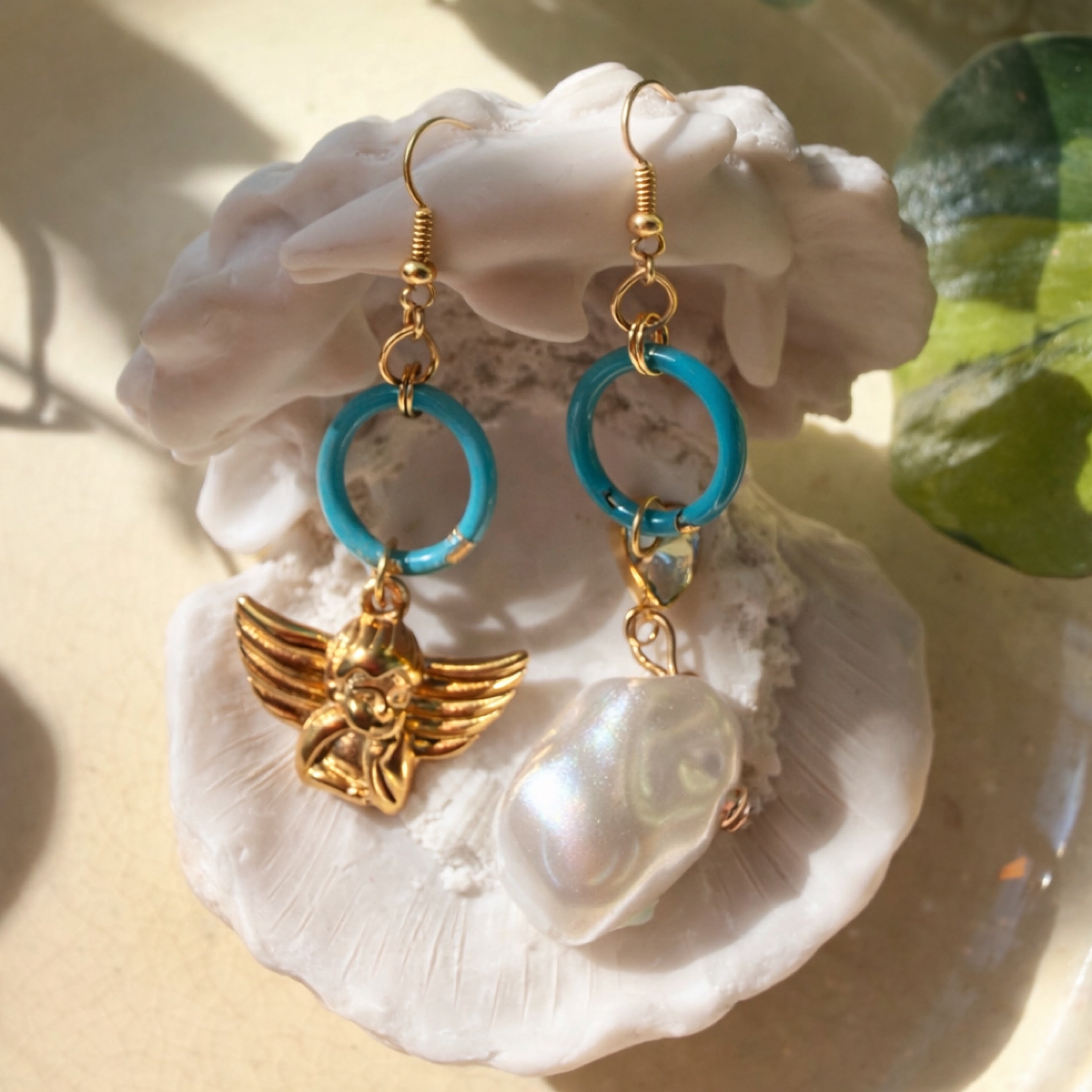 Angel & Pearl Earrings
