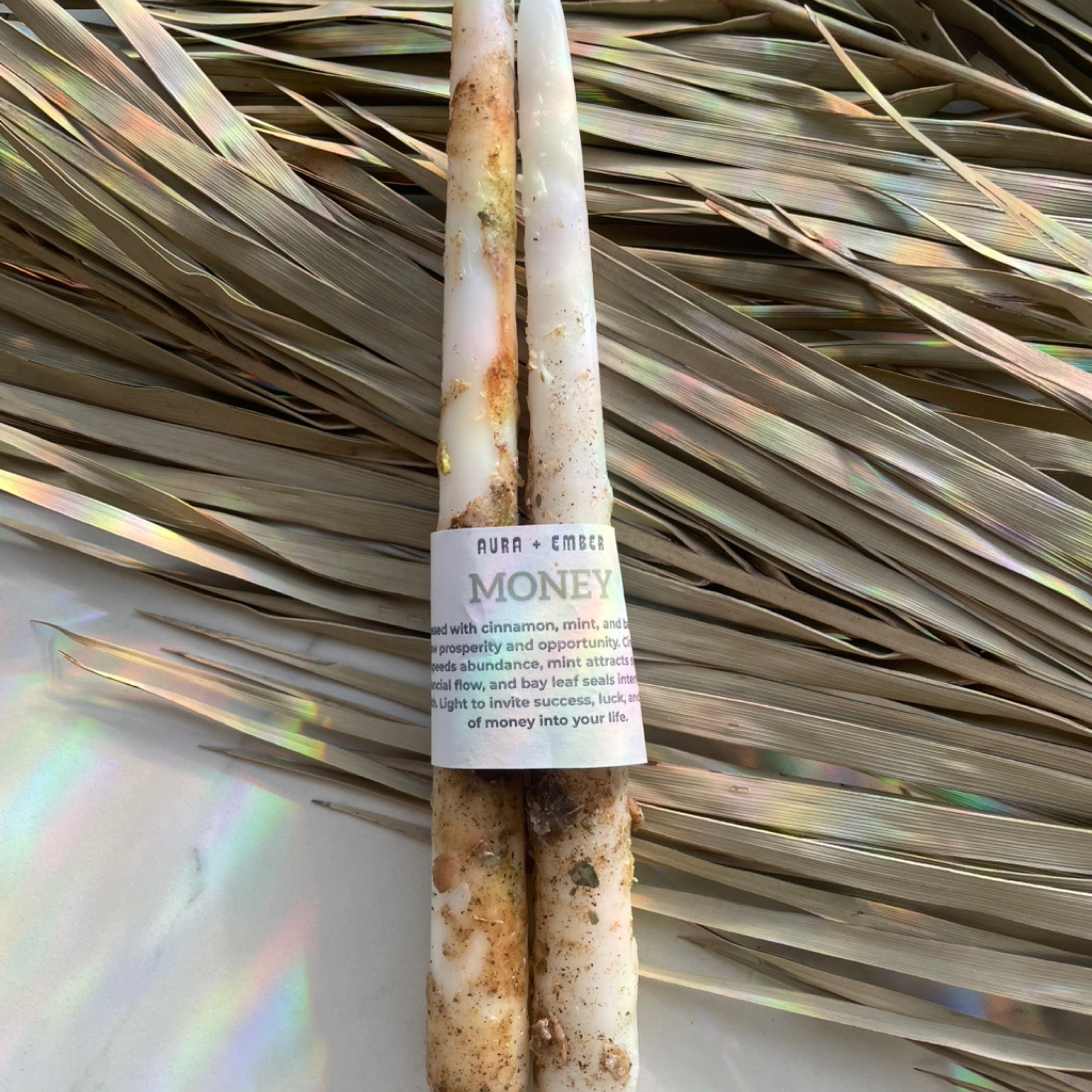 Aura + Ember Money Spell Candles