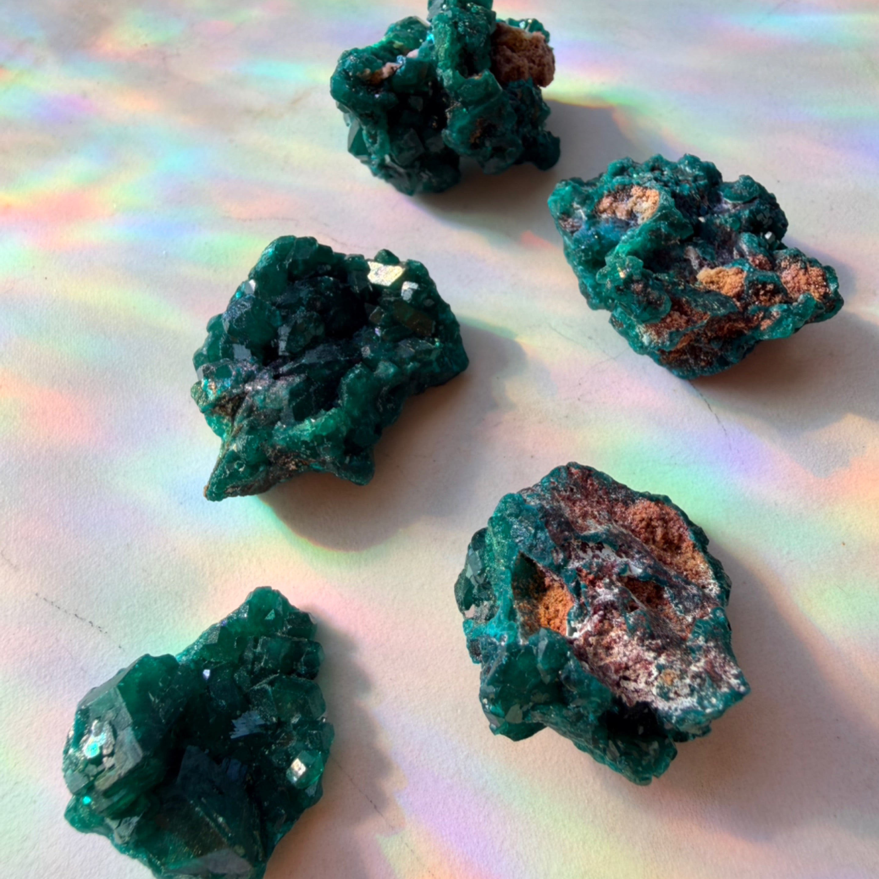 Raw Dioptase