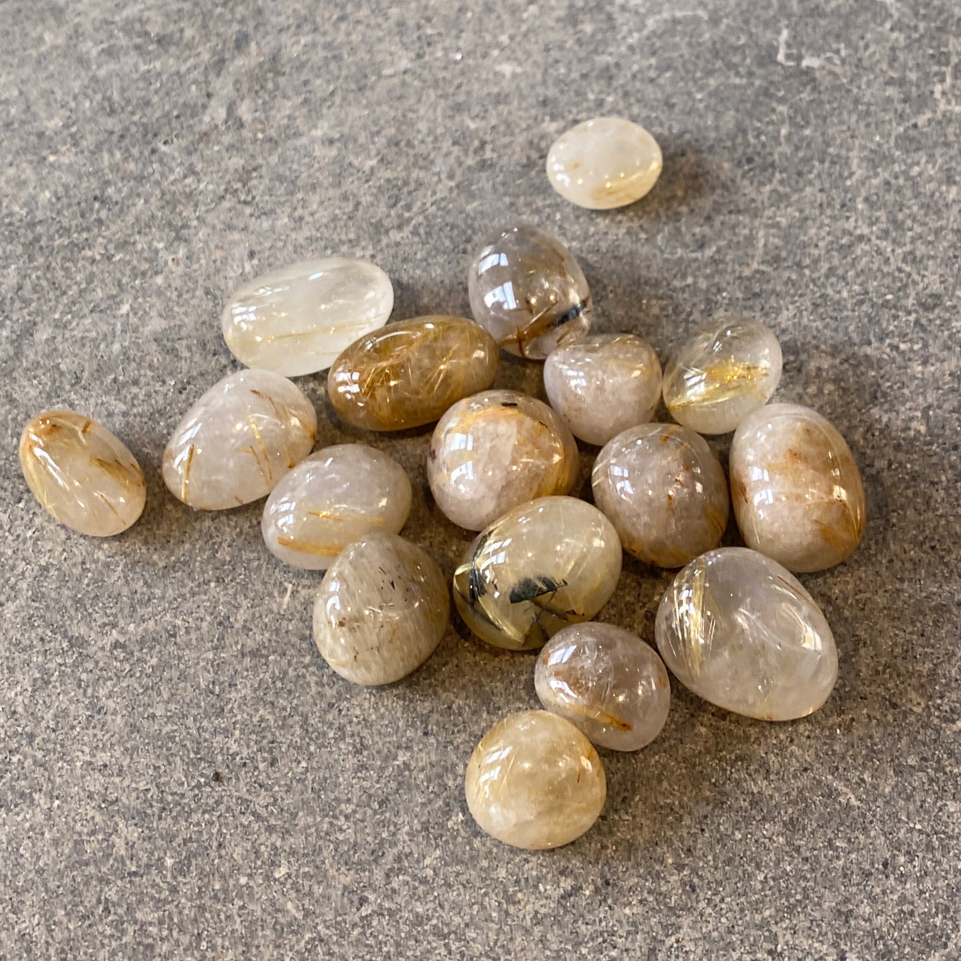 Rutilated Quartz Tumbles