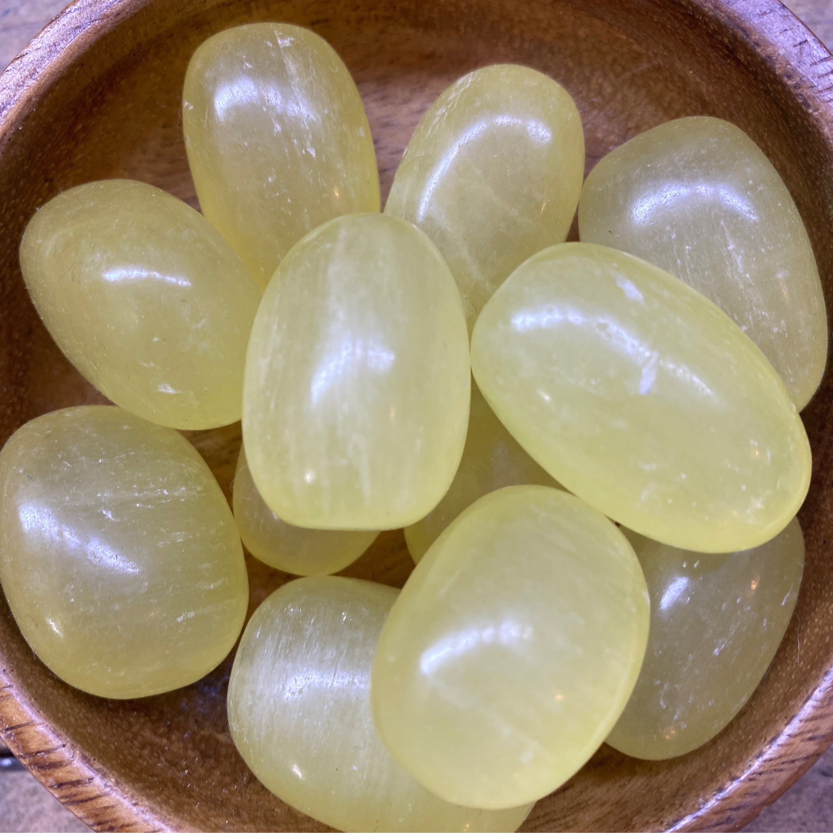 Lemon Yellow Calcite Tumbles