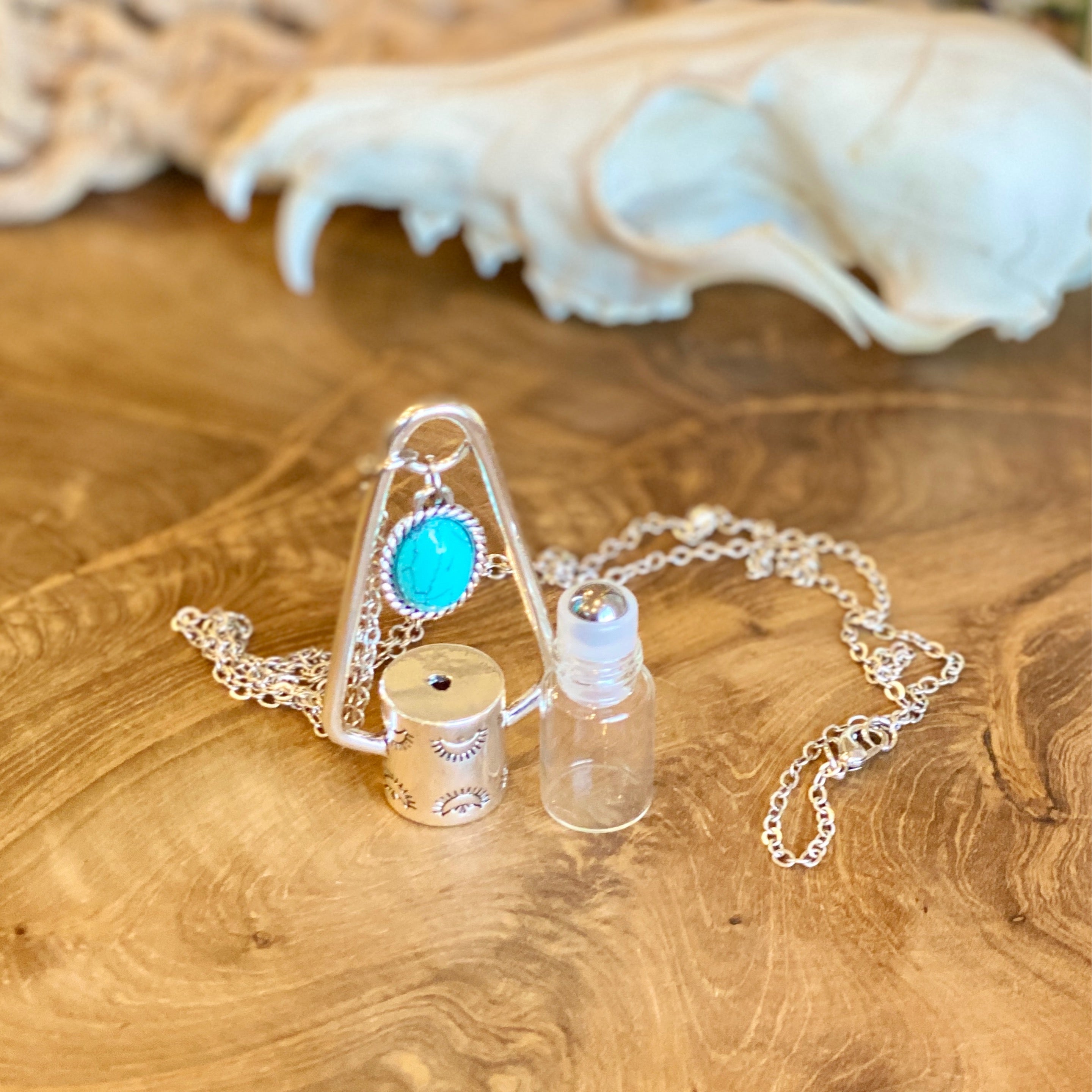 Rollerball Necklace and Turquoise