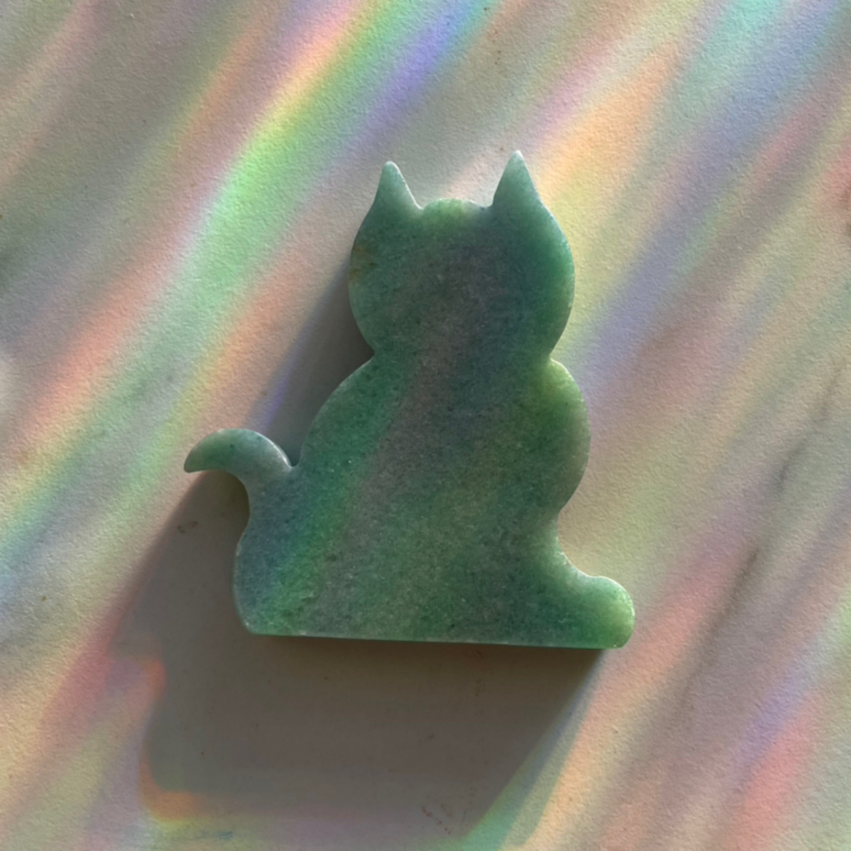 Green Aventurine Cat